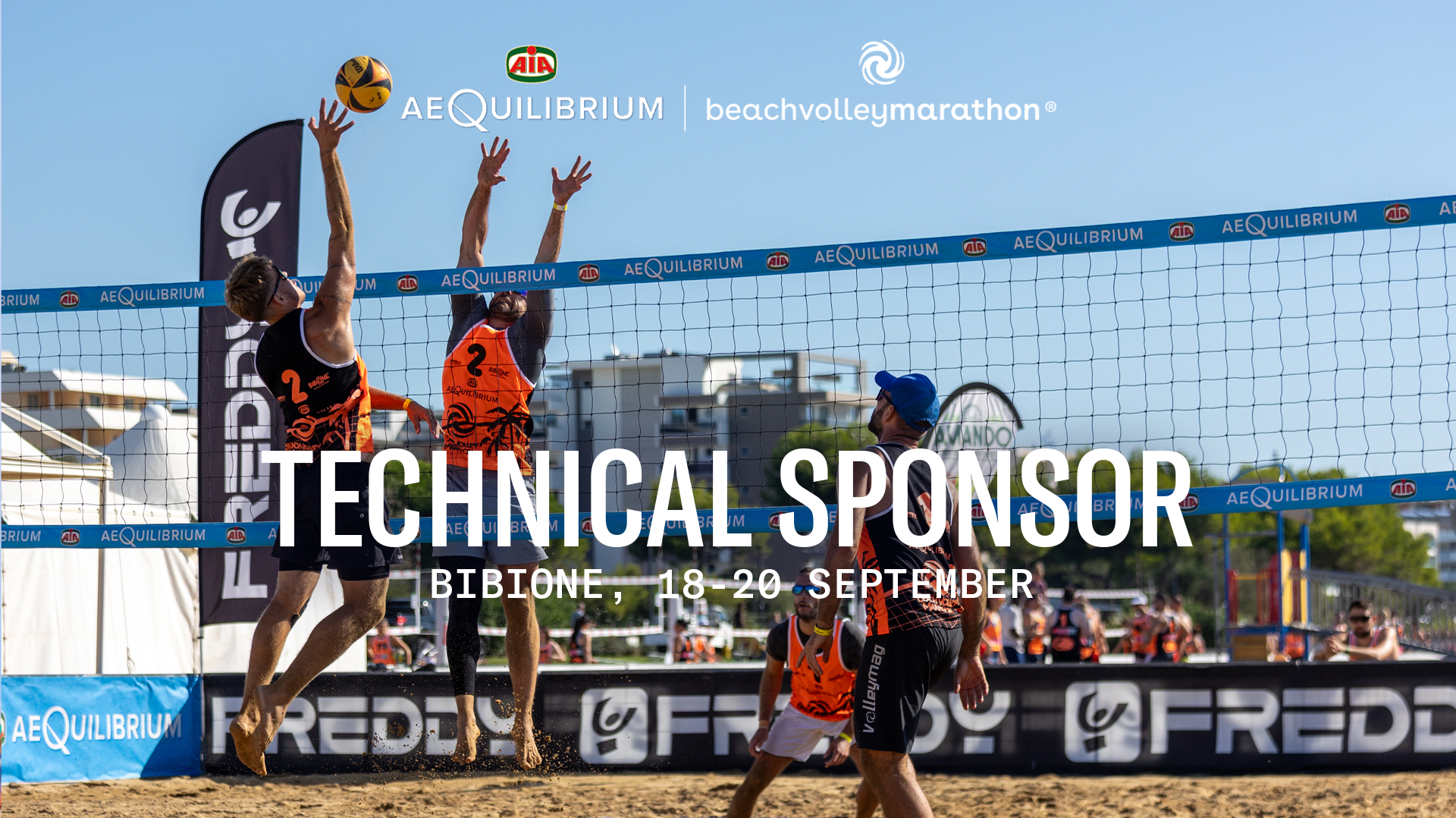 Freddy torna protagonista all’AeQuilibrium Beach Volley Marathon 2026 di settembre!
