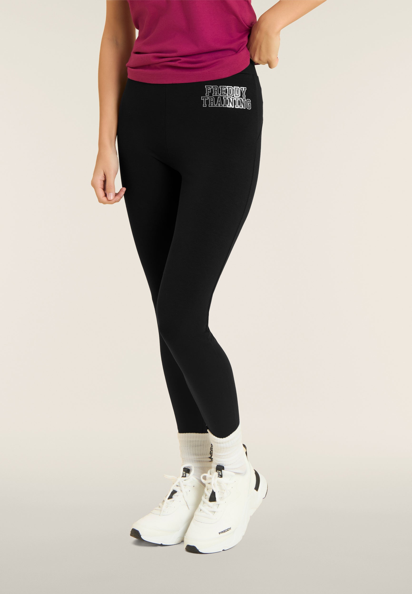 7/8 high-waisted Freddy training leggings with yoke