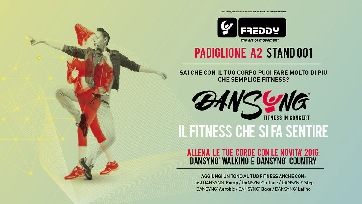 FREDDY a Rimini Wellness 2016 con DANSYNG® Il fitness che si fa sentire