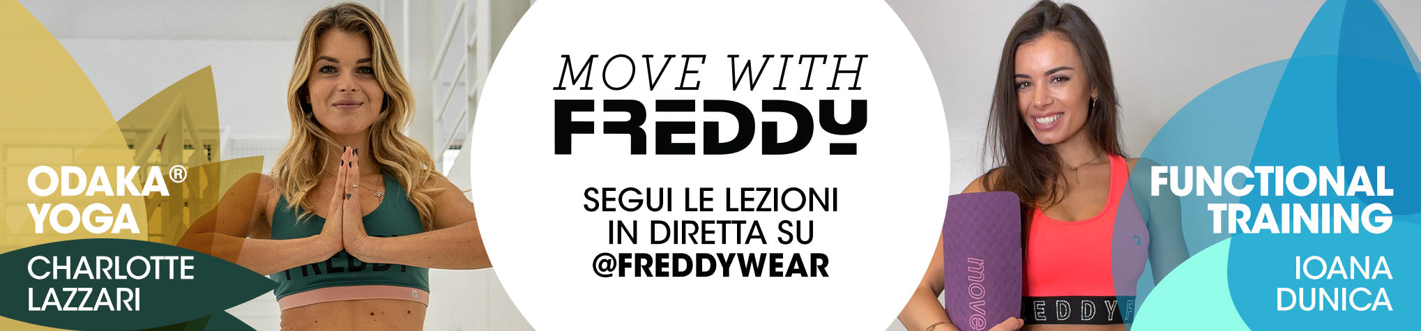 Move With Freddy segui le lezioni in diretta su @freddywear