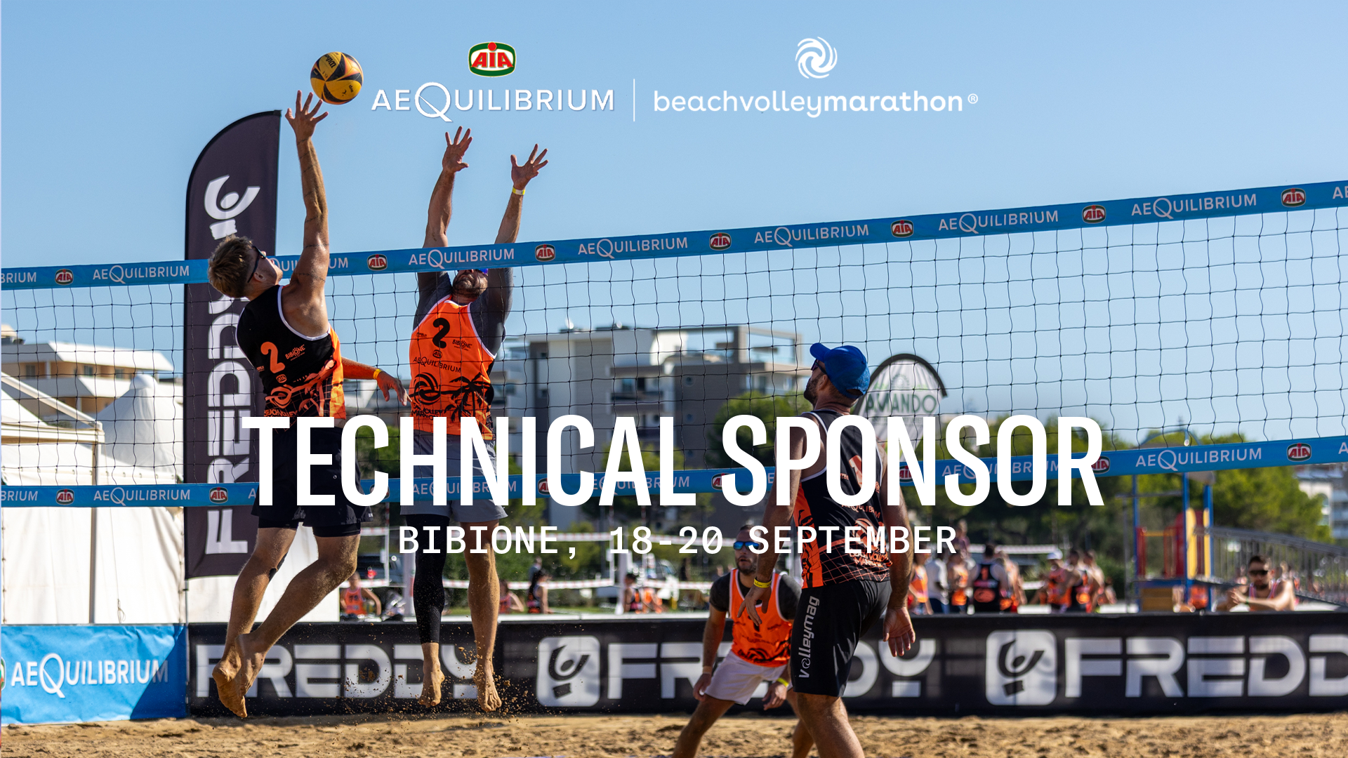 Freddy torna protagonista all’AeQuilibrium Beach Volley Marathon 2026 di settembre!