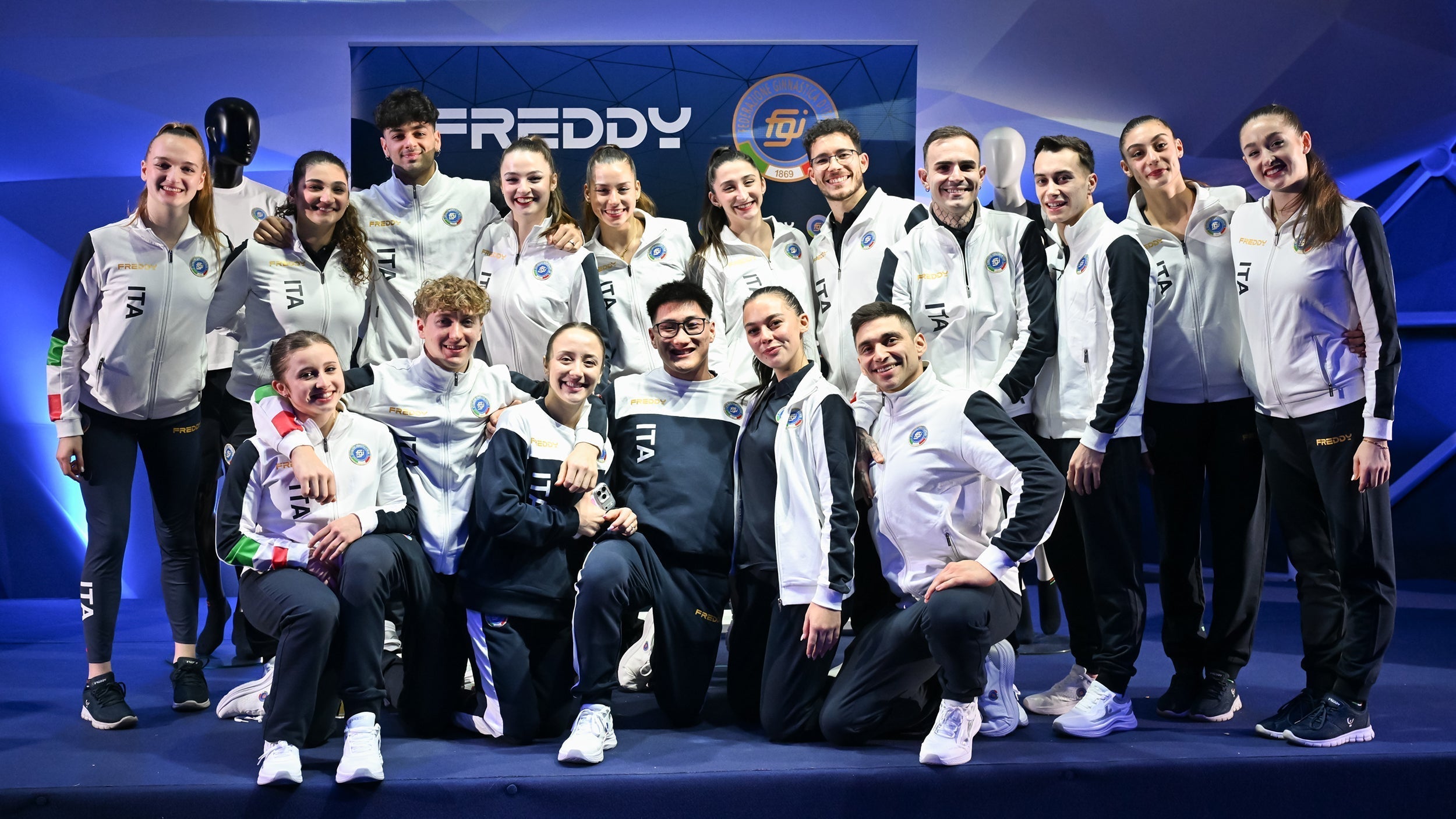 Freddy presenta la nuova divisa ufficiale 2026 della Nazionale Italiana di Ginnastica