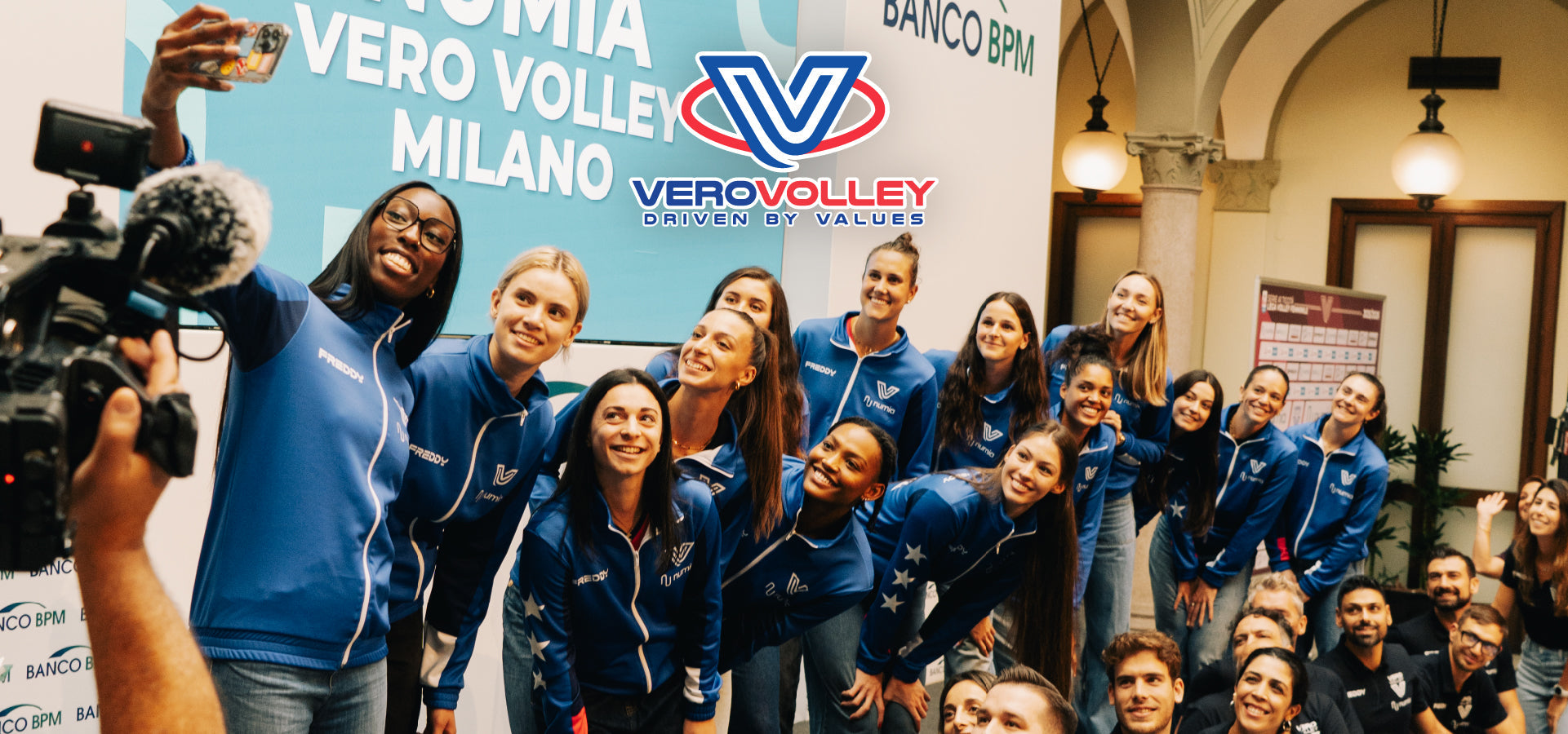 Presentate a Milano le nuove divise Freddy per la Numia Vero Volley Milano