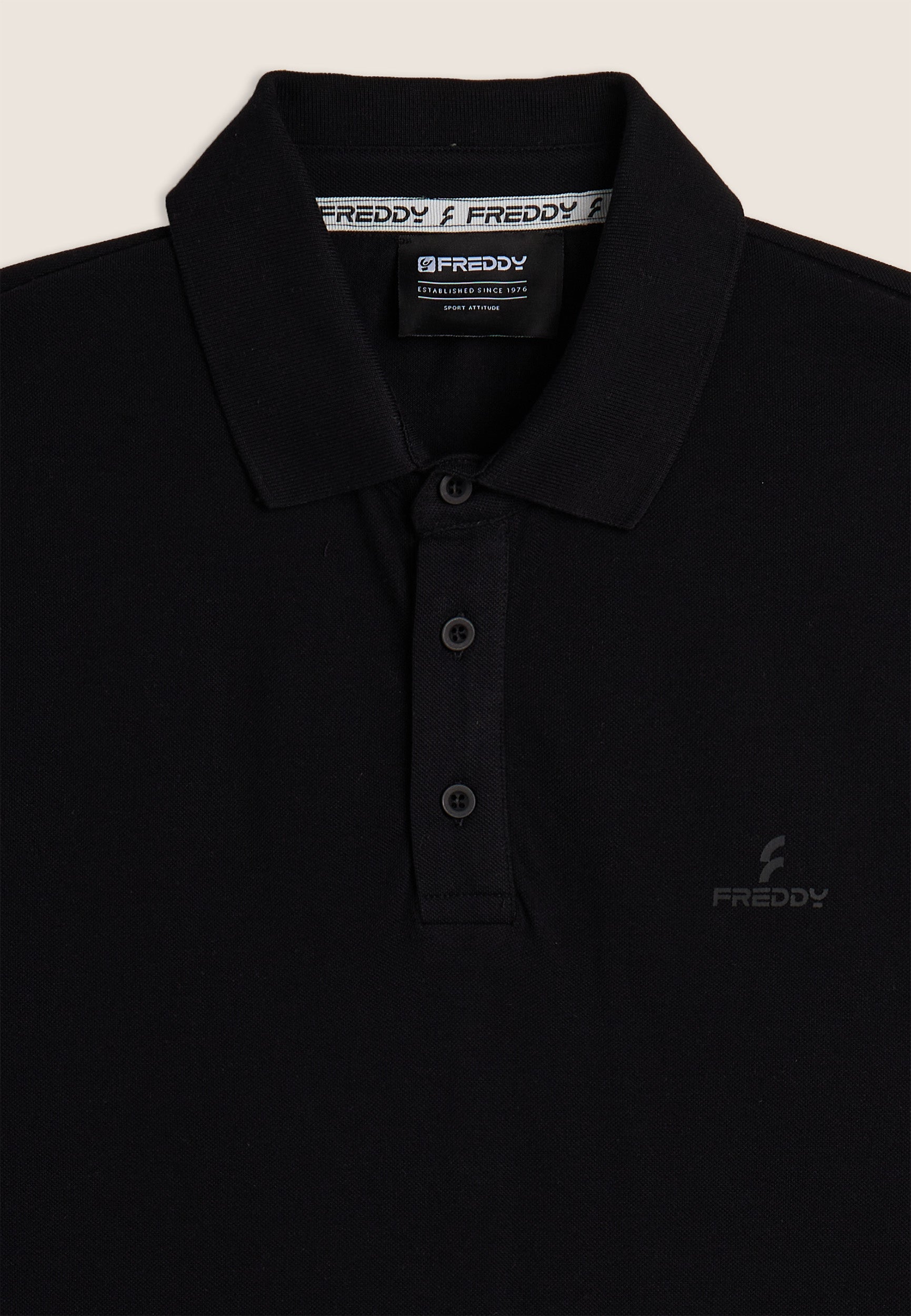 Piquet polo shirt with classic collar