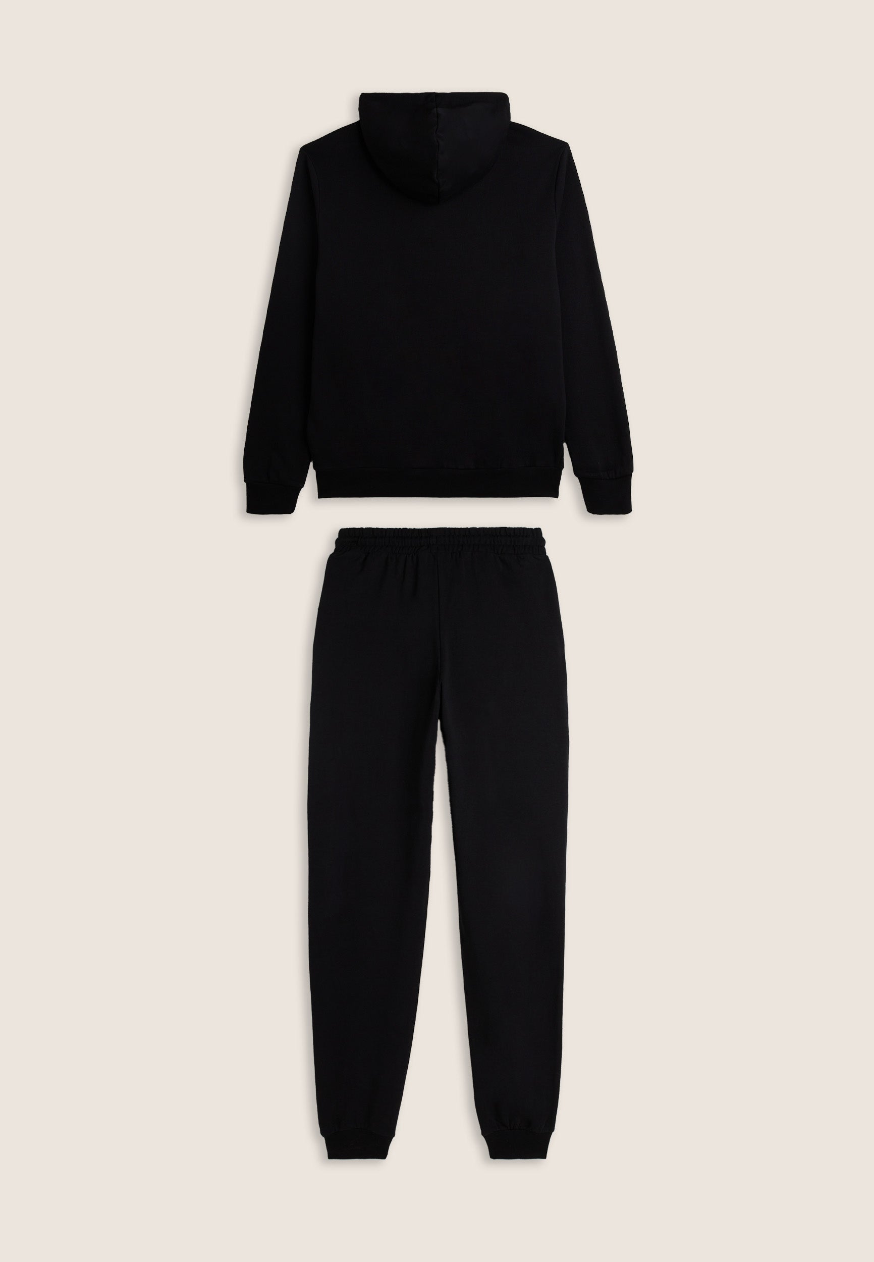 Cotton tracksuit with zip hoodie