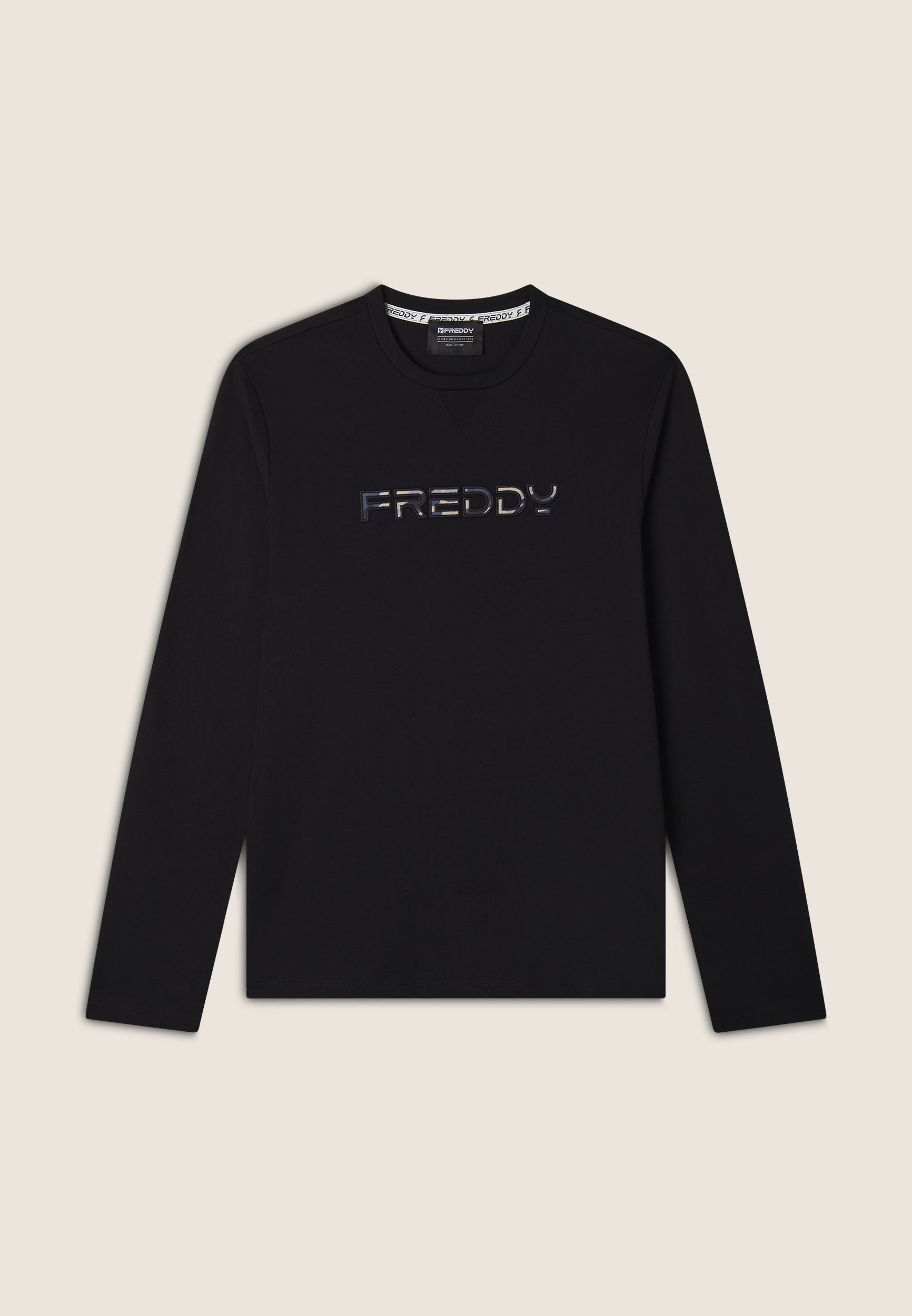 Men's Regular Fit T-Shirt with Large Freddy Logo – Freddy Spa