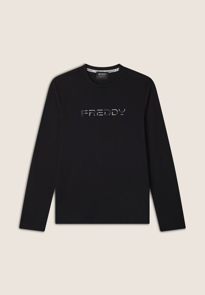 Men's Regular Fit T-Shirt with Large Freddy Logo