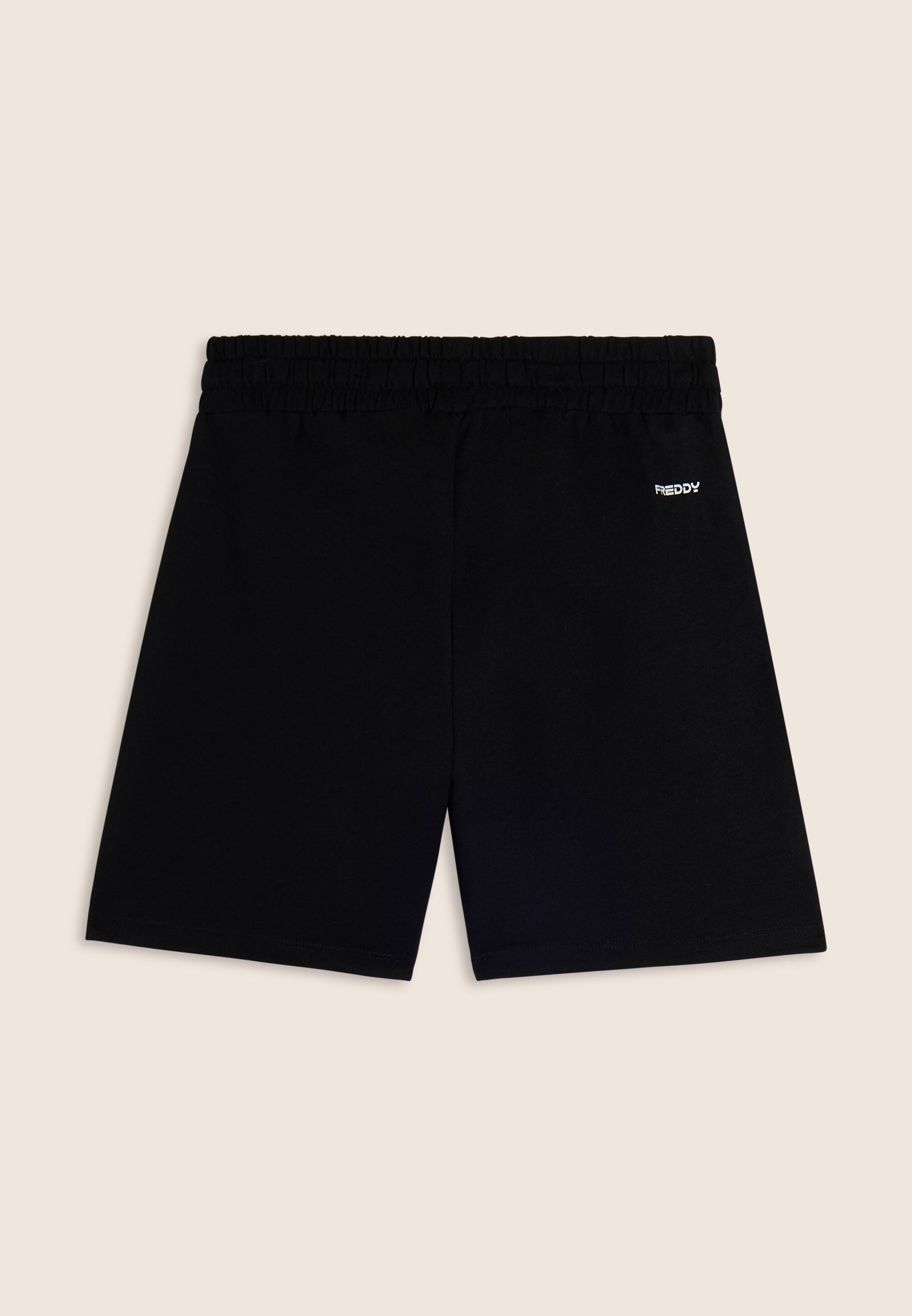 mikio★　PT BLK 36 Pantaloncini neri regular fit con stampa Mickey Mouse