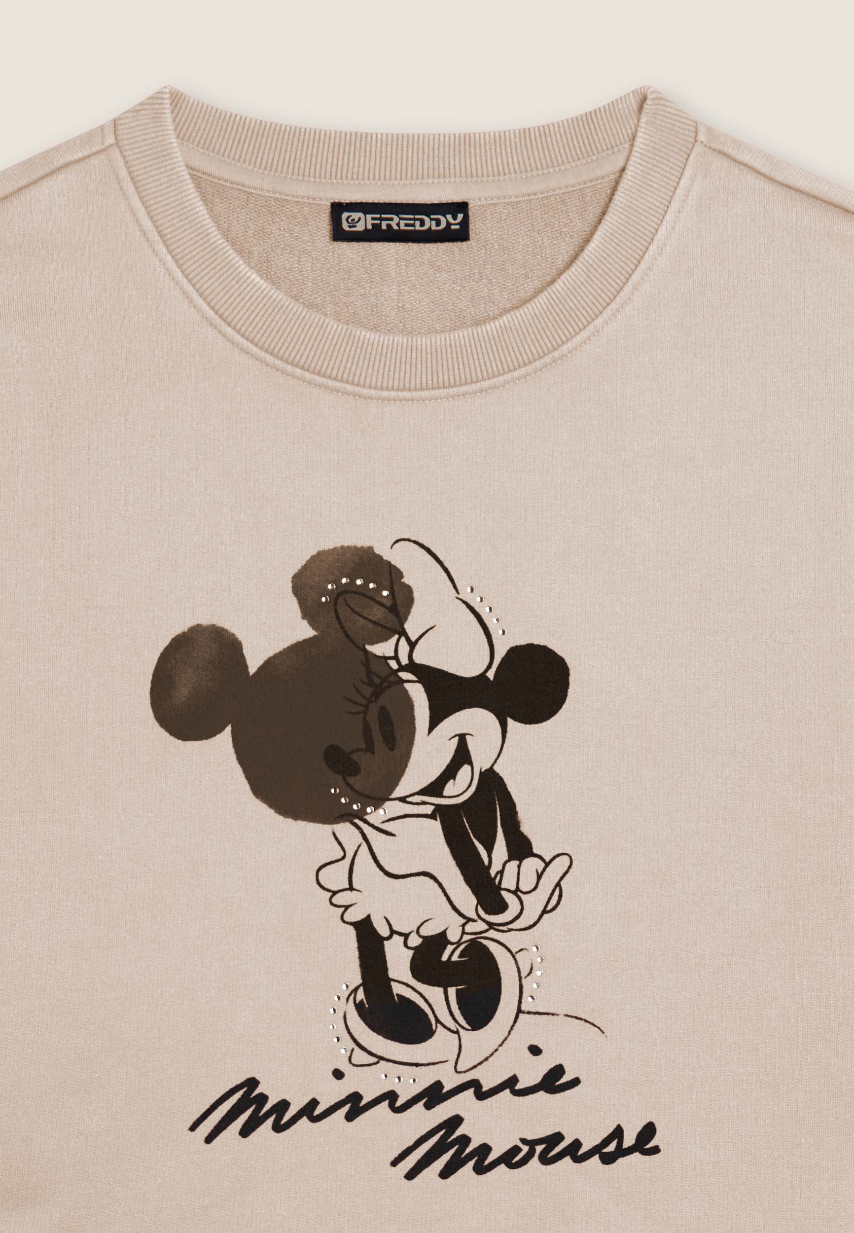 Maglietta Donna Loose Mickey & Minnie Mouse - C'mon Let's Go! In Cotone Nero, Licenza Ufficiale Disney