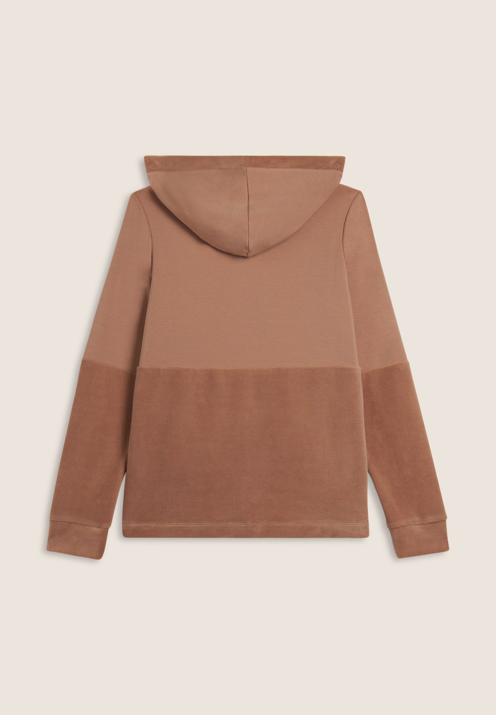 Women's zip hoodie with velvet bottom