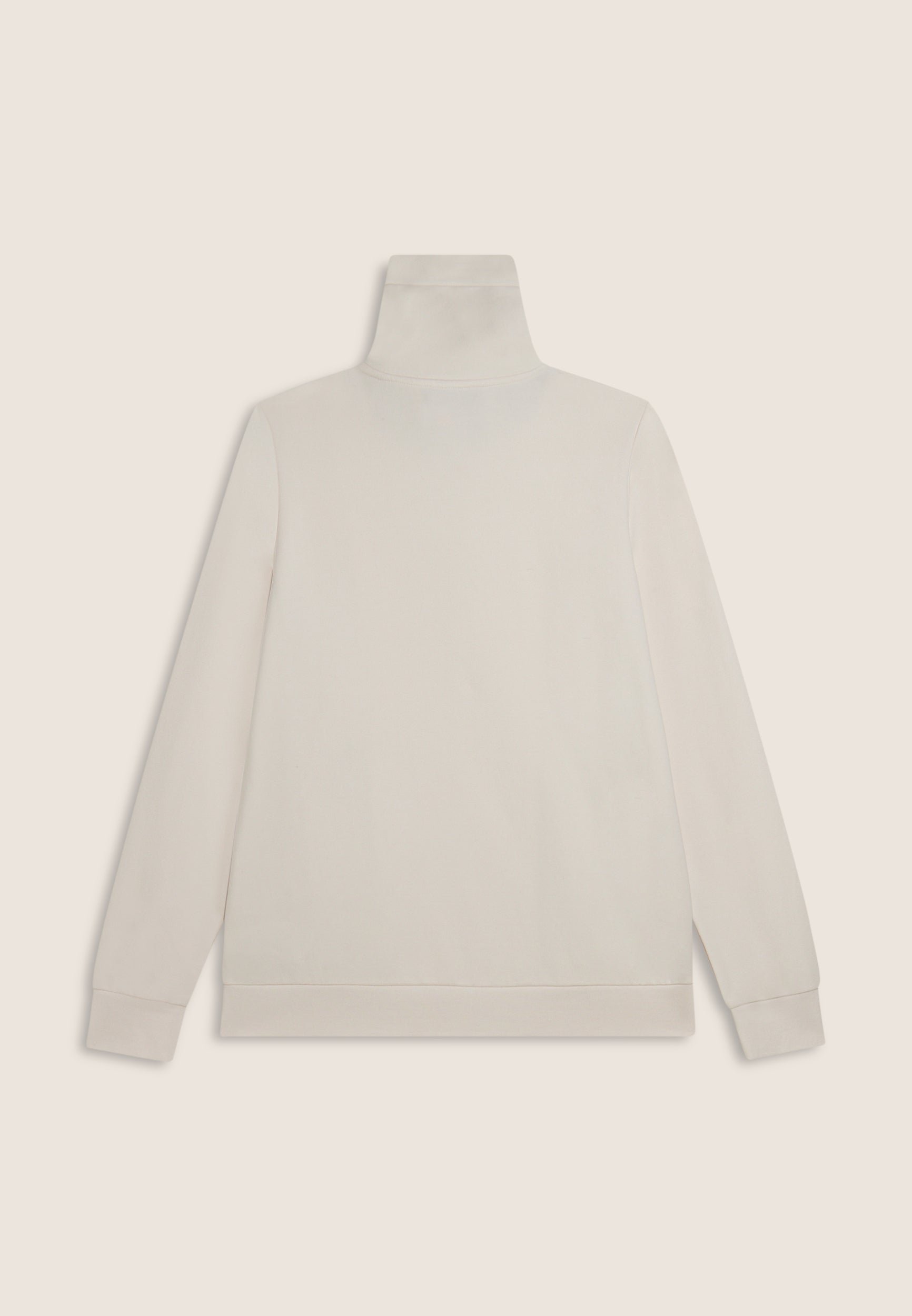 Women's full-zip turtleneck sweatshirt with melange lurex inserts