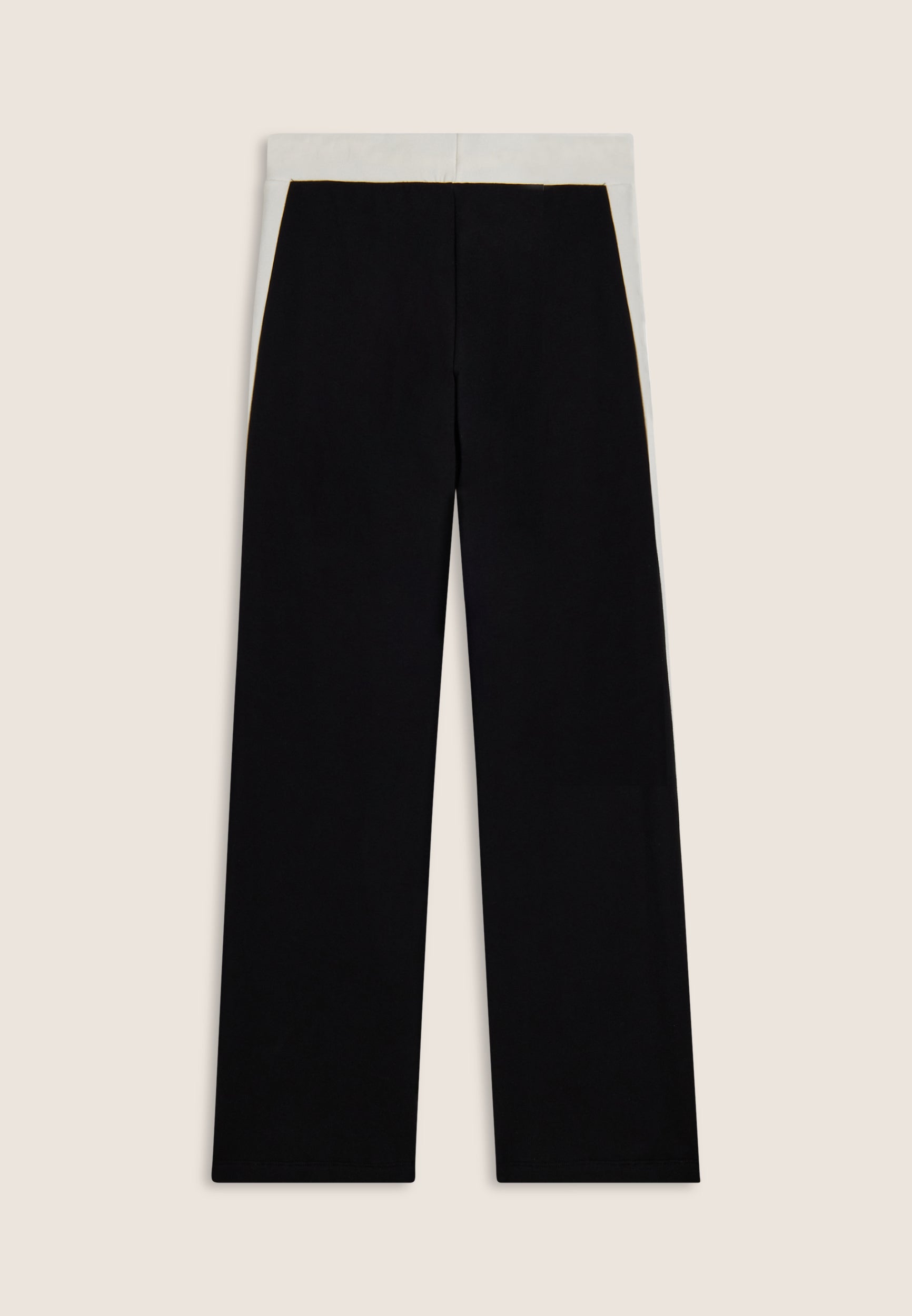 Black trousers with white side bands