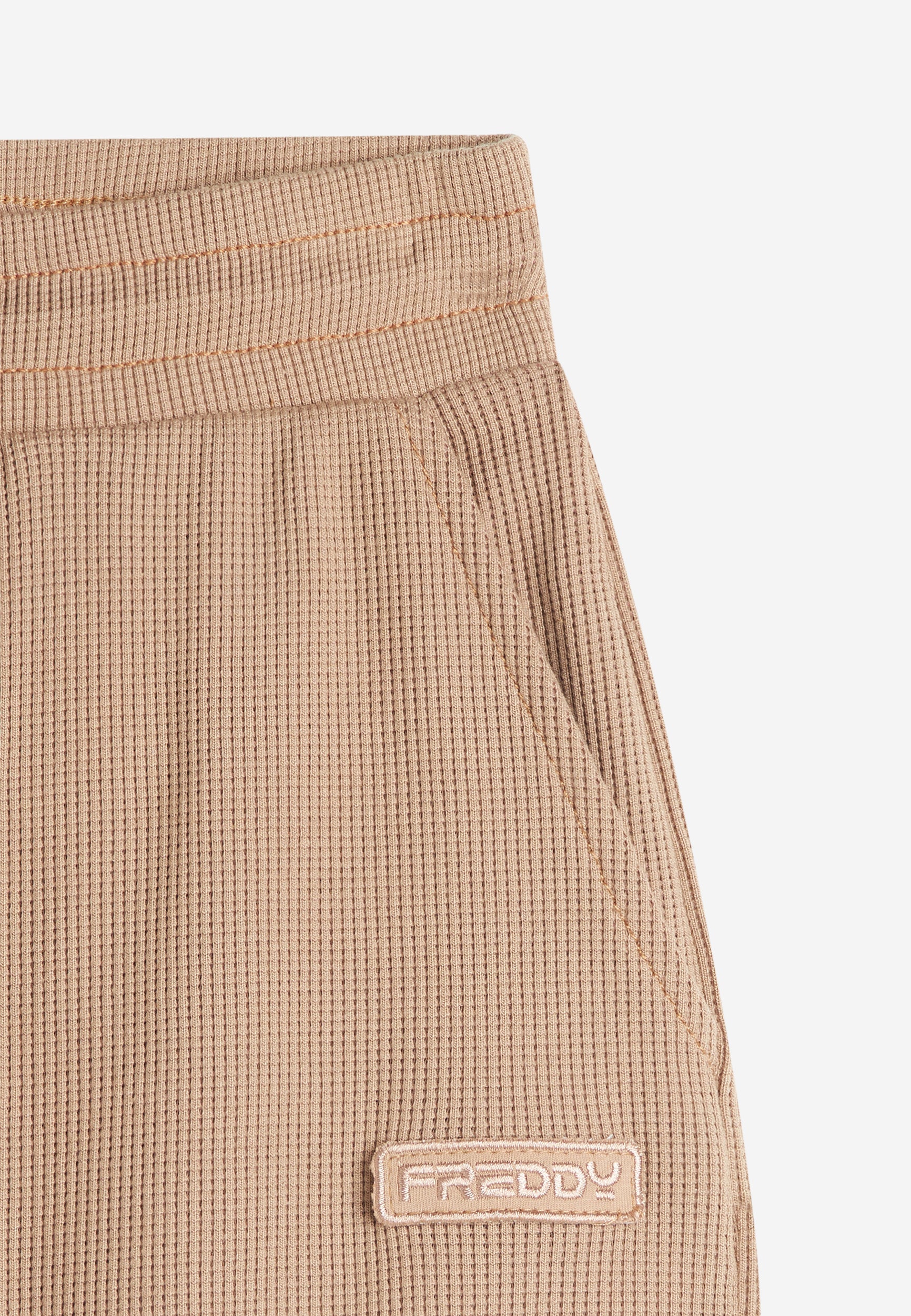 ★NASTY FANCY CLUB★ NF Waffle Check Utility Pants PEACH PIN AURORA_FZ5765-281_PHSBM001-