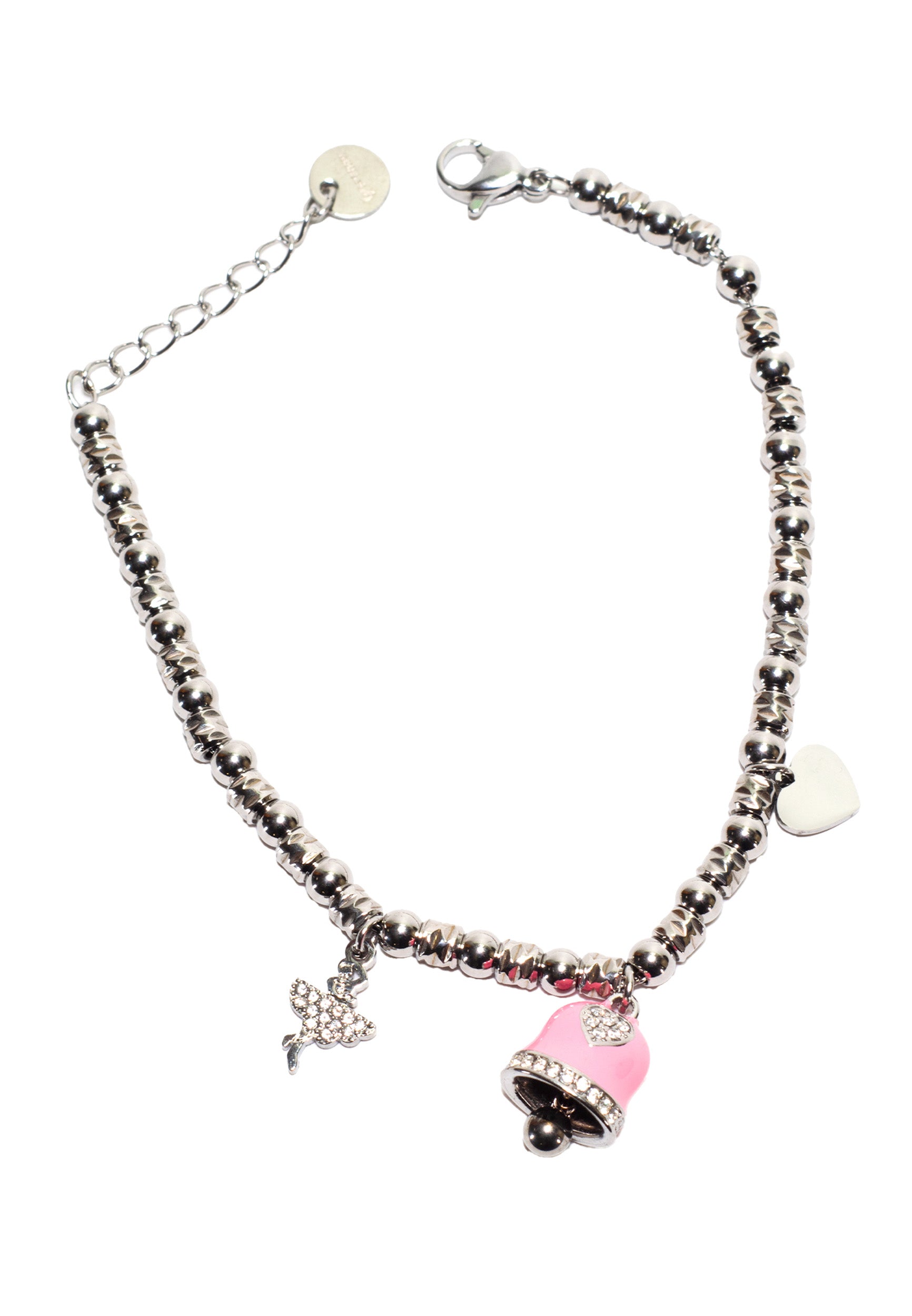 Bracciale Estensibile Con Perline E Zirconi – Argento, Oro E Oro Rosa – Gioiello A Catena Con Fascino