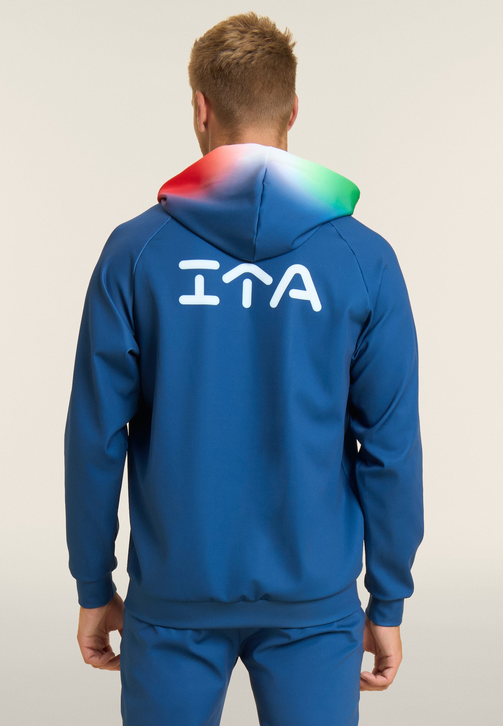 Italy 2025/26 Unisex Beach Volleyball performance fabric scuba zip hoo