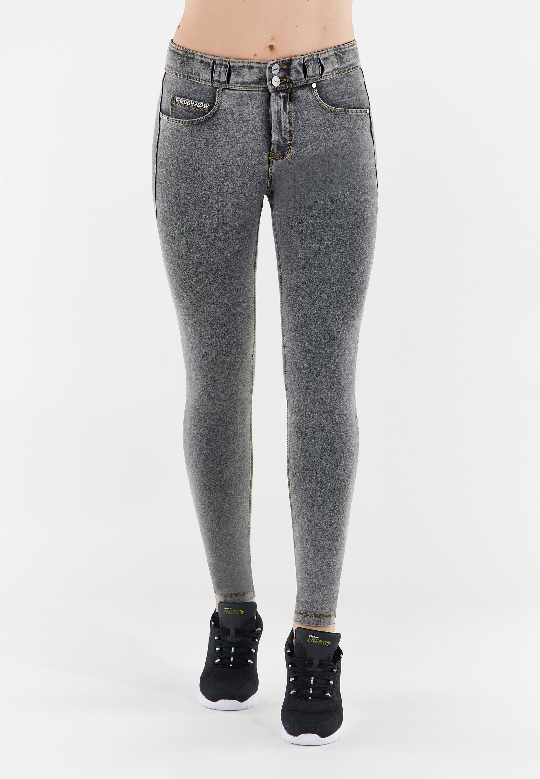 N.O.W.® Pants Denim-effect slim fit tapered leg trousers