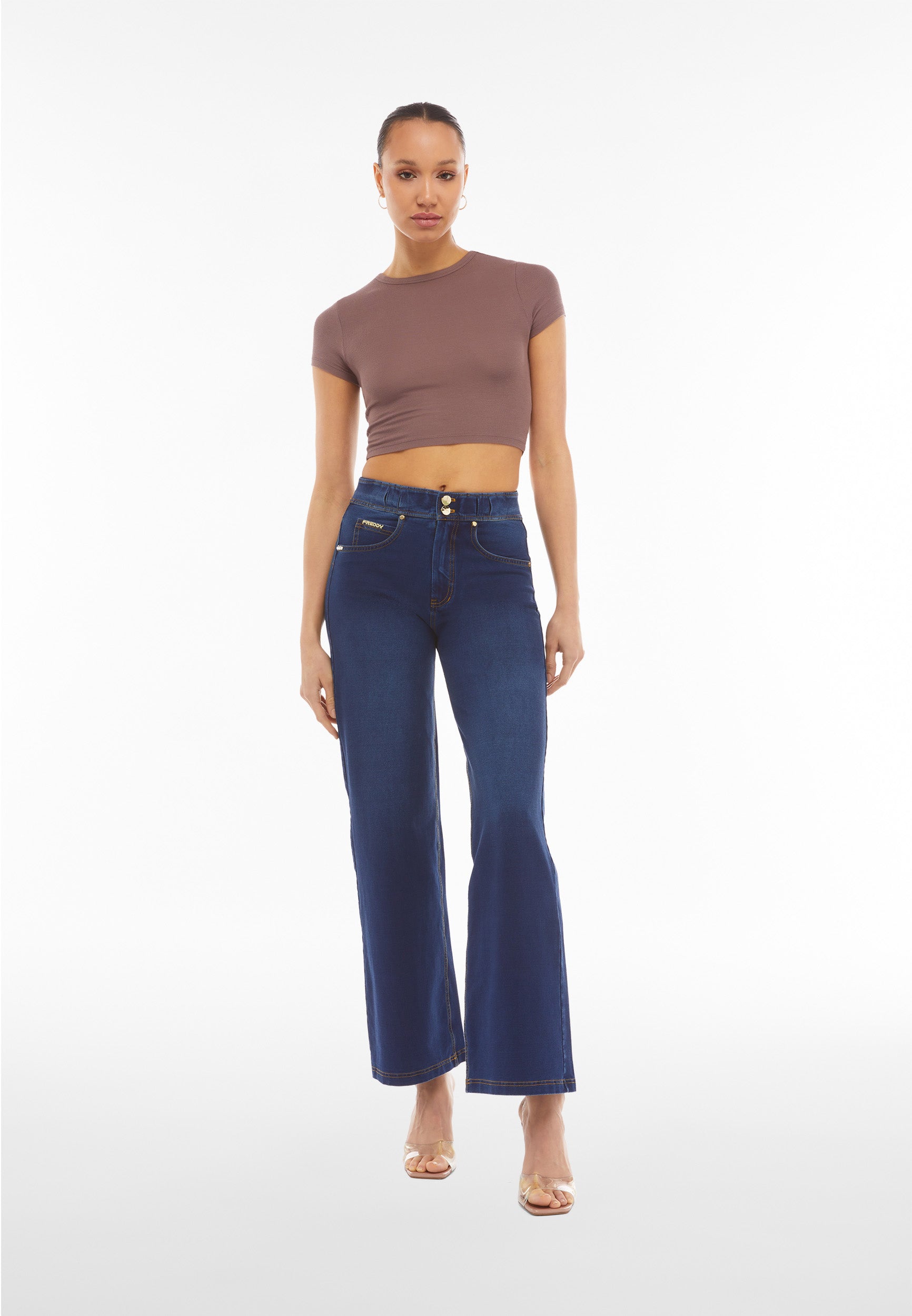 パンツ BIONIC JOI Holographic Printing Jeans P001 Purple Brand Holographic Earth Jacquard Monogram Men's