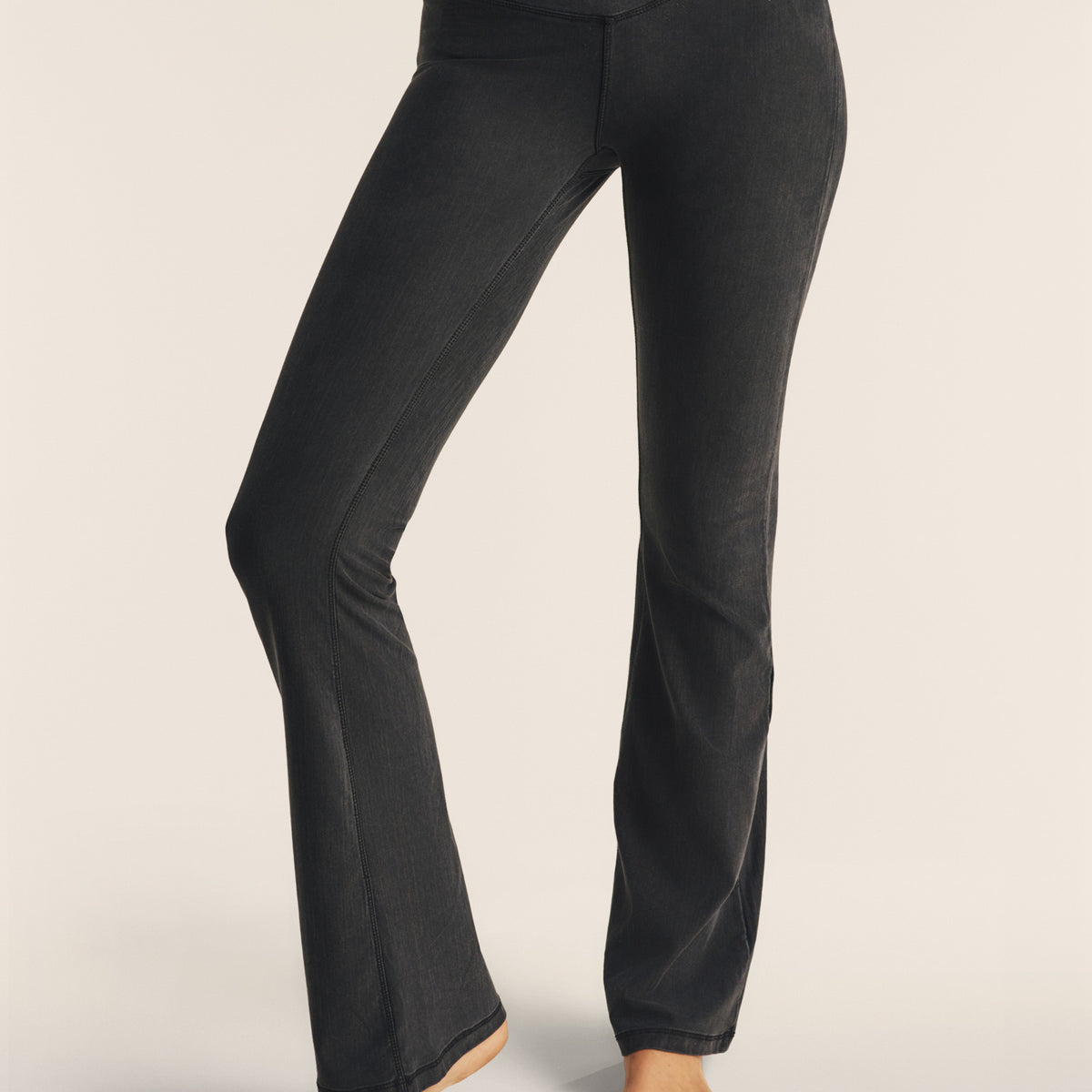 Jeggings Donna Skinny Vita Alta In Denim Tinta Unita Morbidi Pantaloni Neri