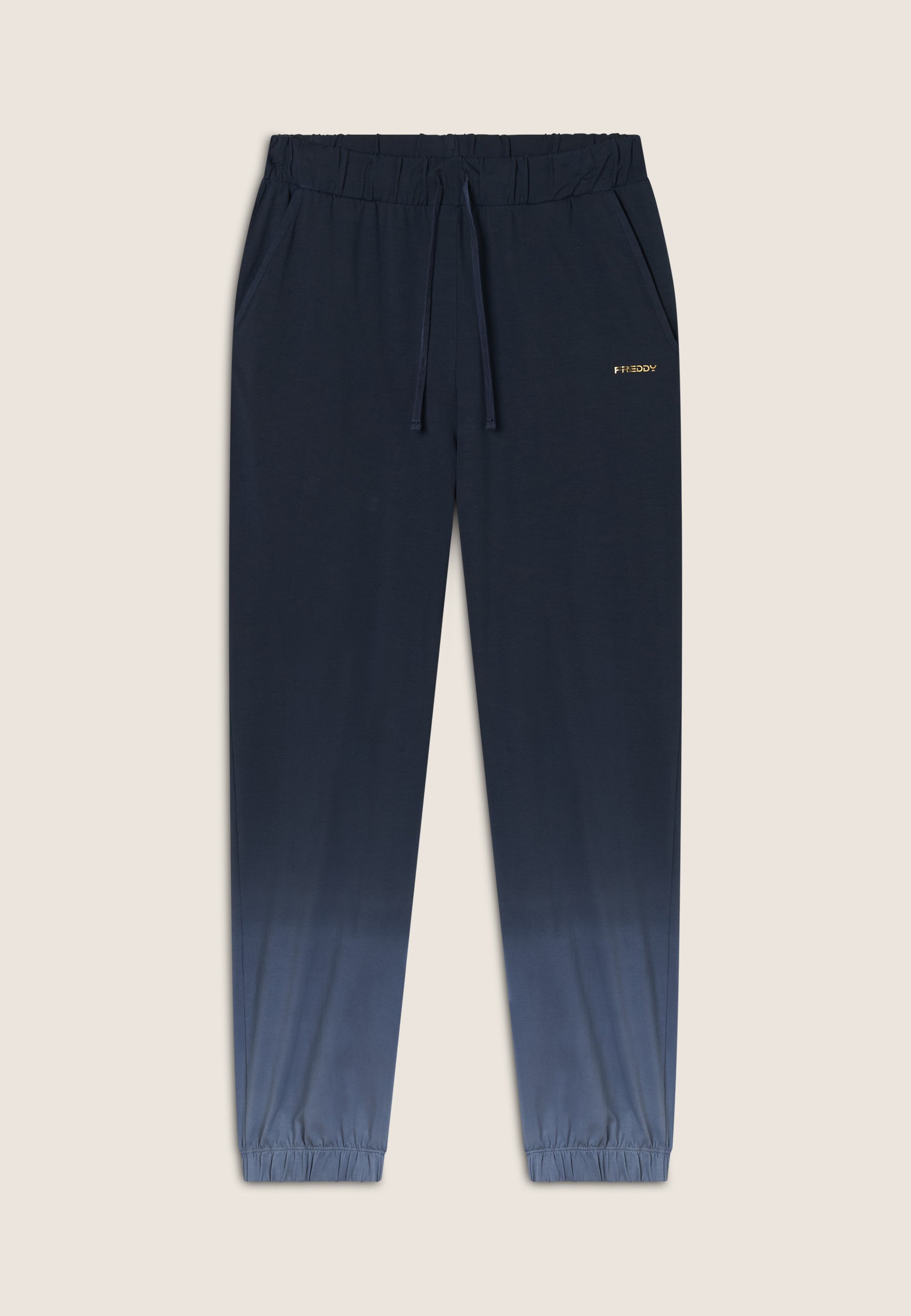 WASHER STRIPE ASYMMETRIC WAIST STRING PANTS(XS Grey): Y's