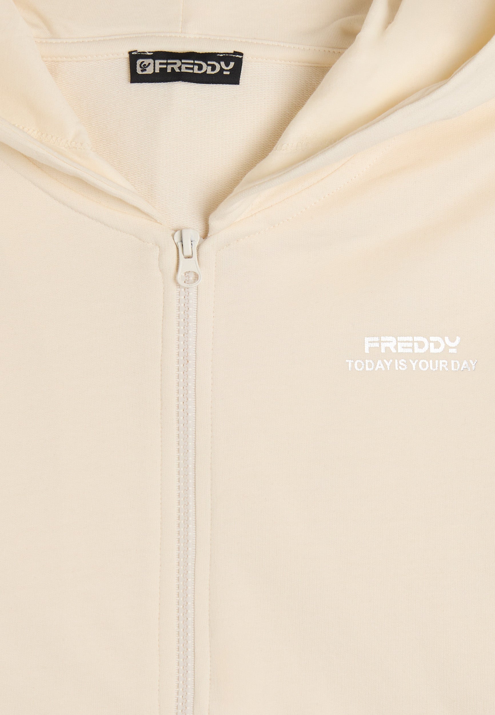 French terry comfort fit hoodie with zip
