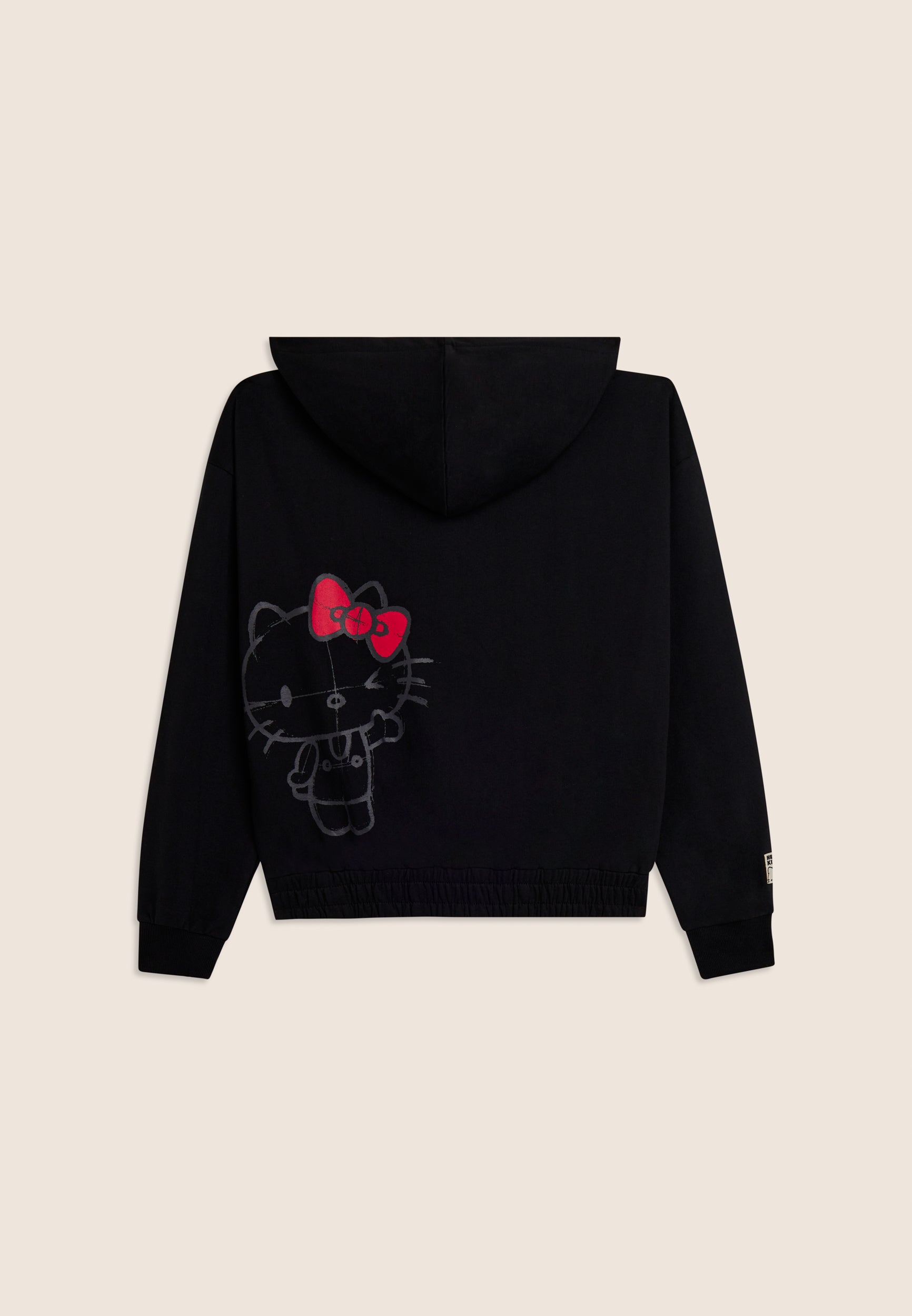 Zip hoodie and Hello Kitty back print