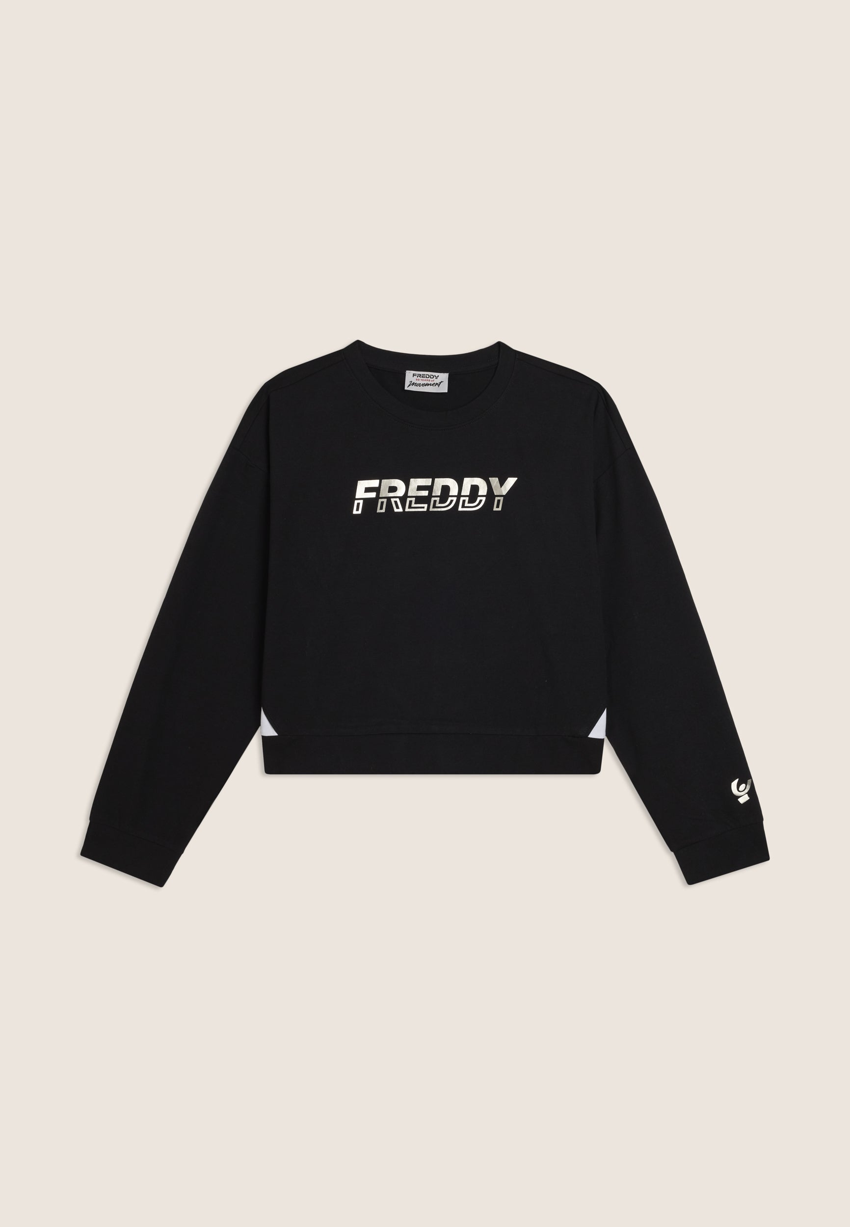 トップス Unisphere Crewneck Sweatshirt Crew neck sweatshirt with contrasting inserts and pearl logo
