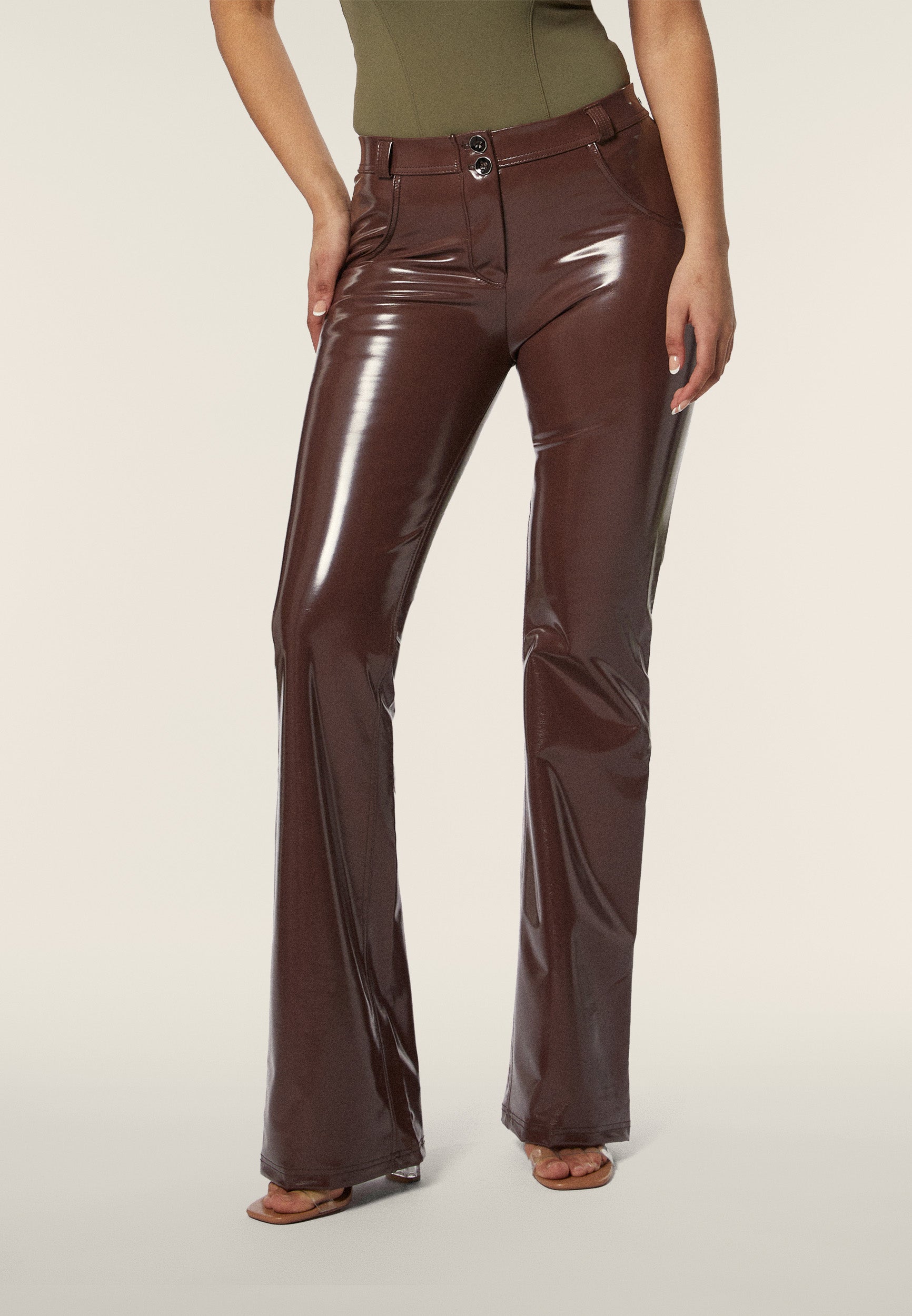 Freddy Faux Leather Pants with Push-Up Effect | Freddy