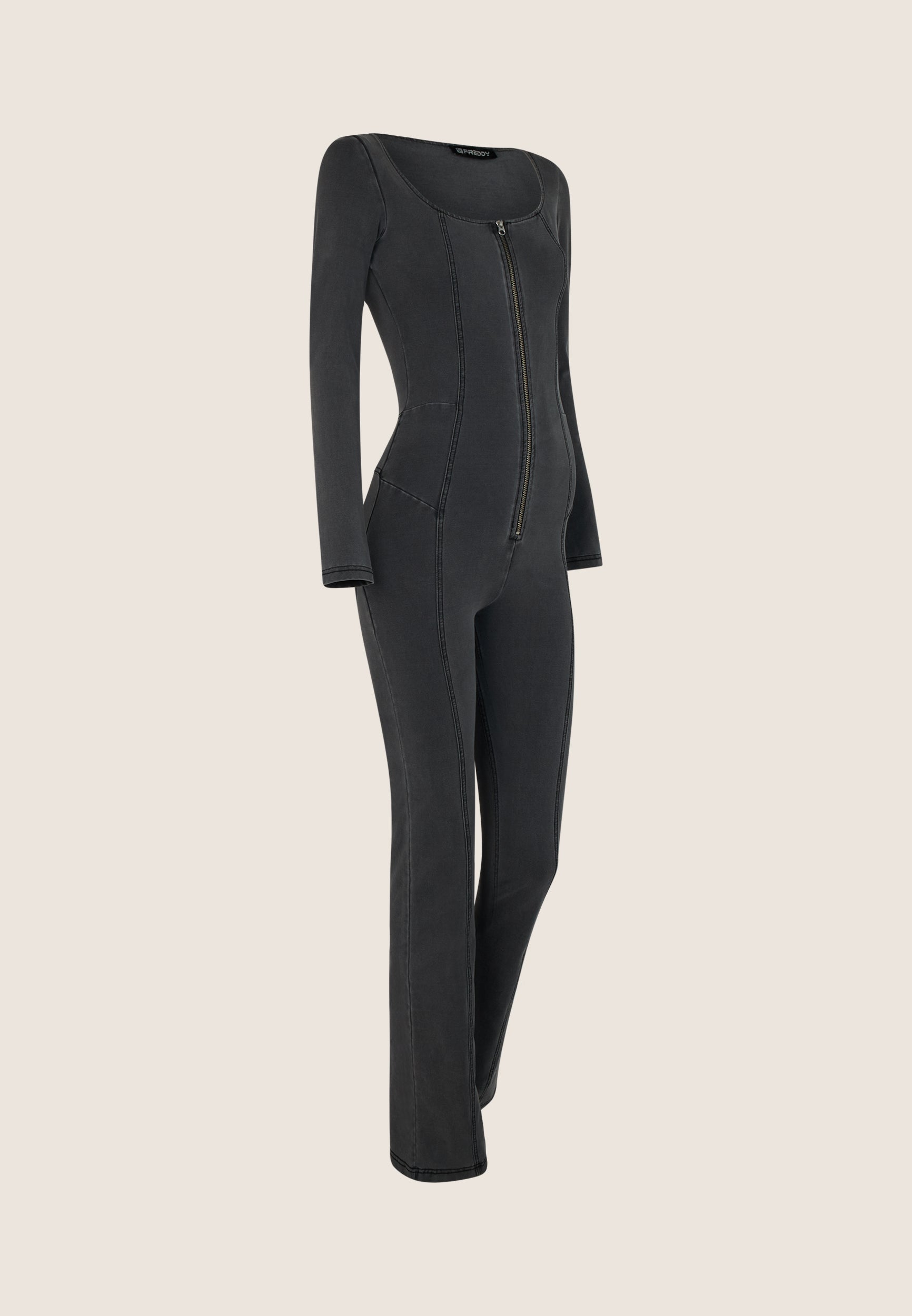 WR.UP® shaping jumpsuit with a flared leg