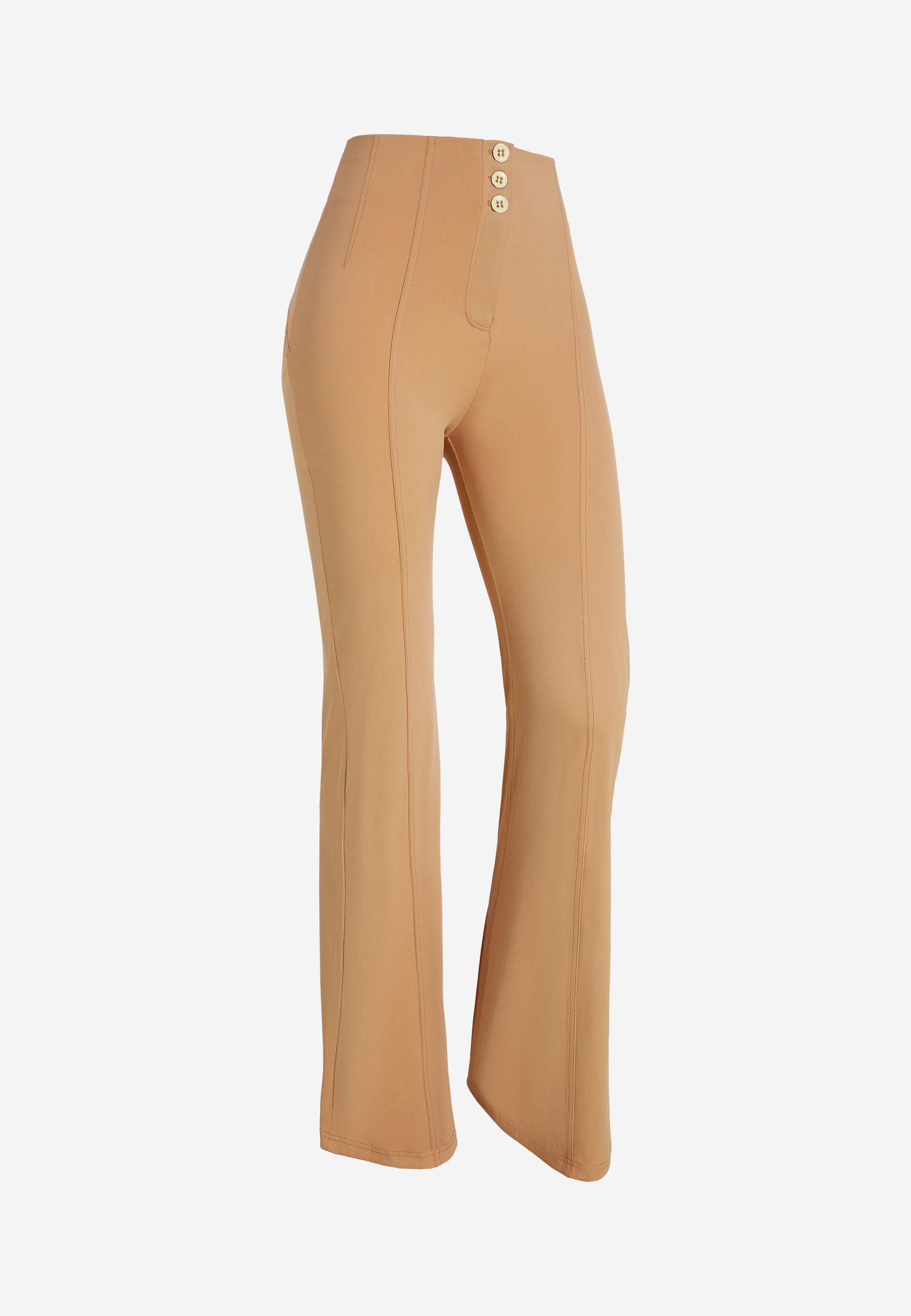 WR.UP® trousers with a super high bustier waist and a flare leg