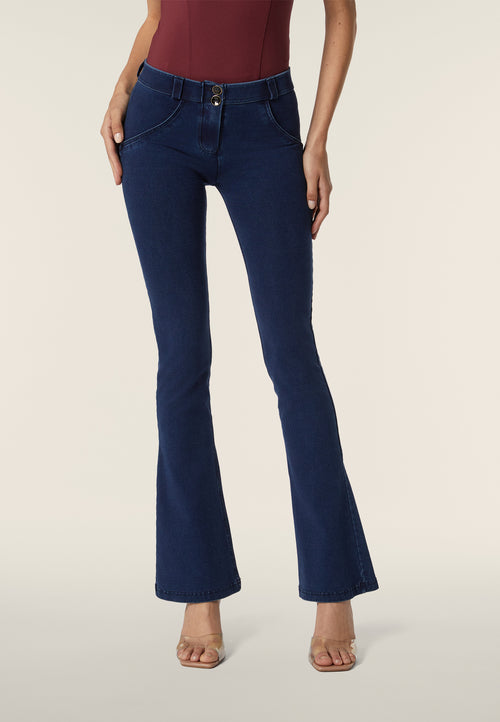 WR.UP® bootcut jeggings in denim jersey with a regular waist