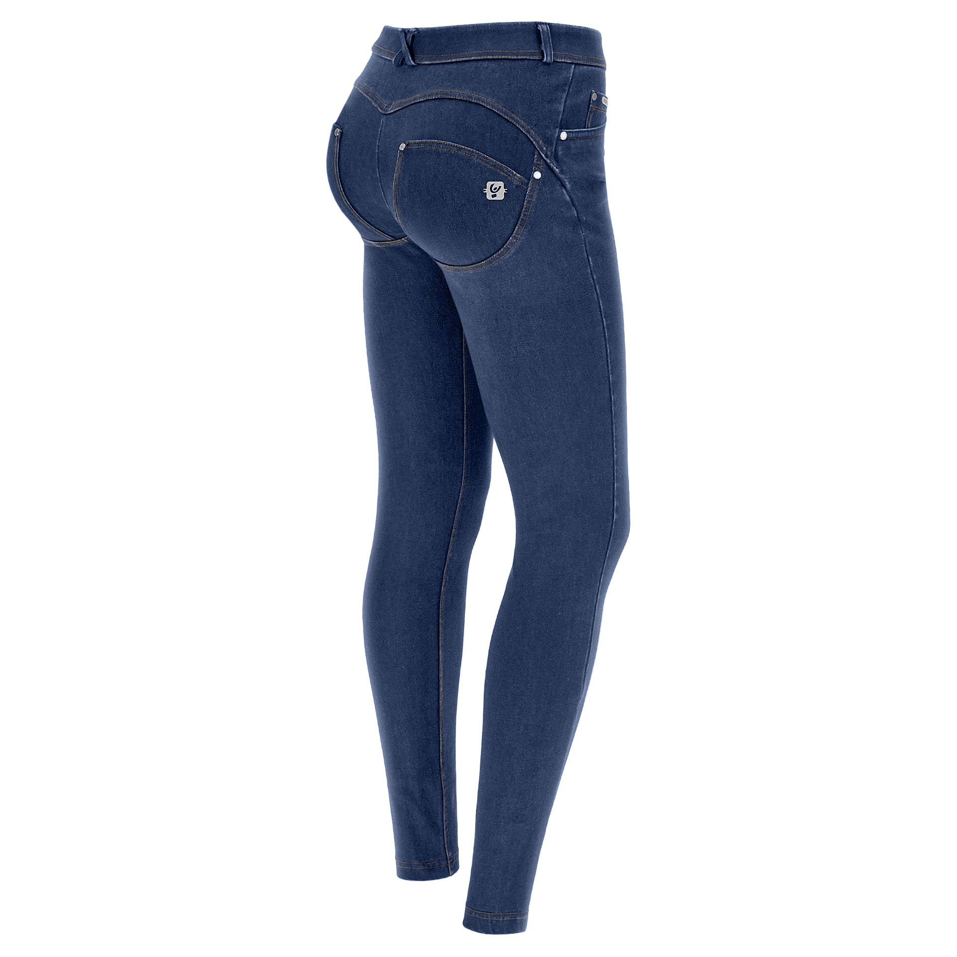 High waist superskinny shaping jeans in shuttle-woven denim