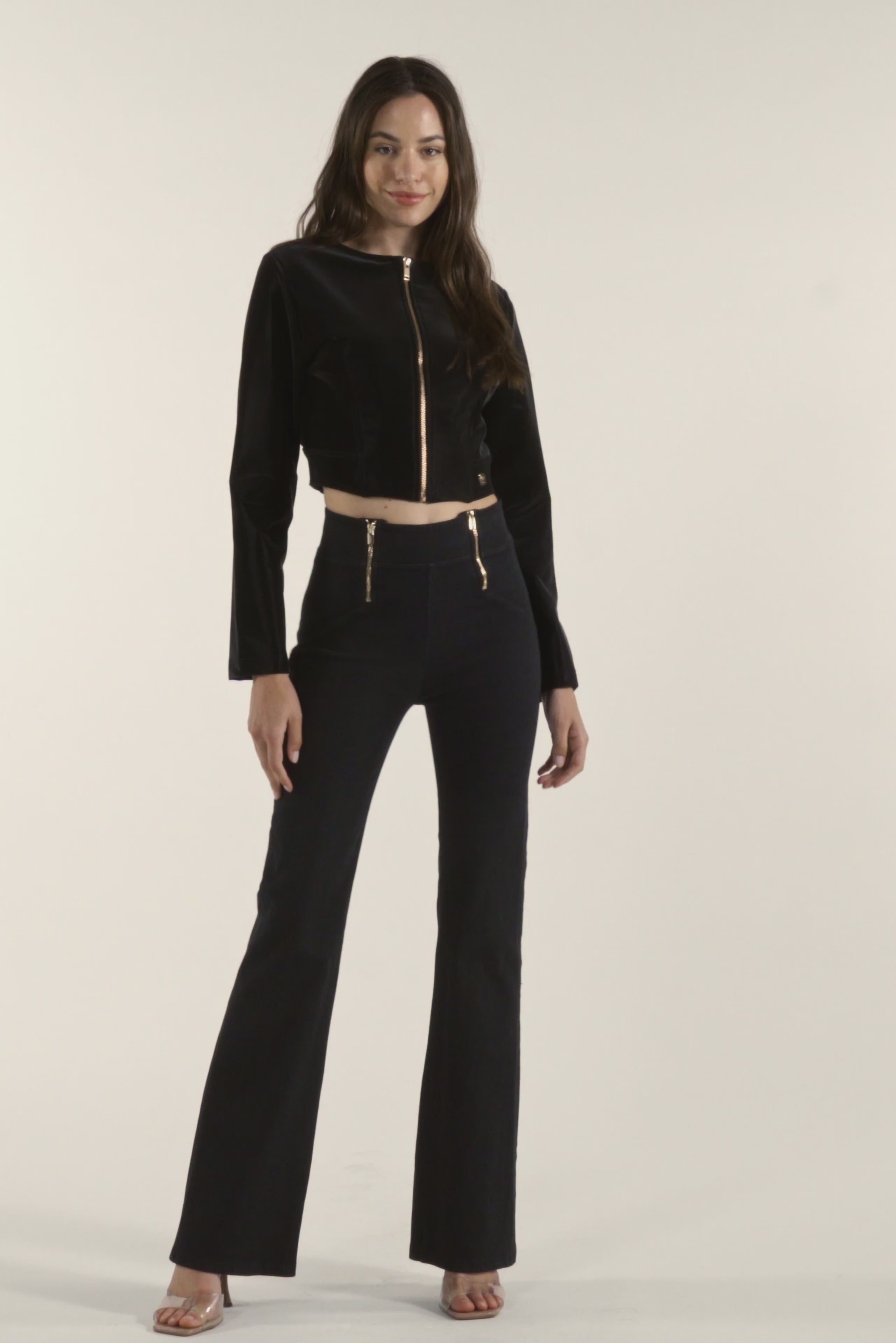 ジャケット・アウター SOFTHYPHEN FAUX LEATHER CROPPED SHIRT SOFTHYPHEN - FAUX LEATHER CROPPED SHIRT – The Contemporary