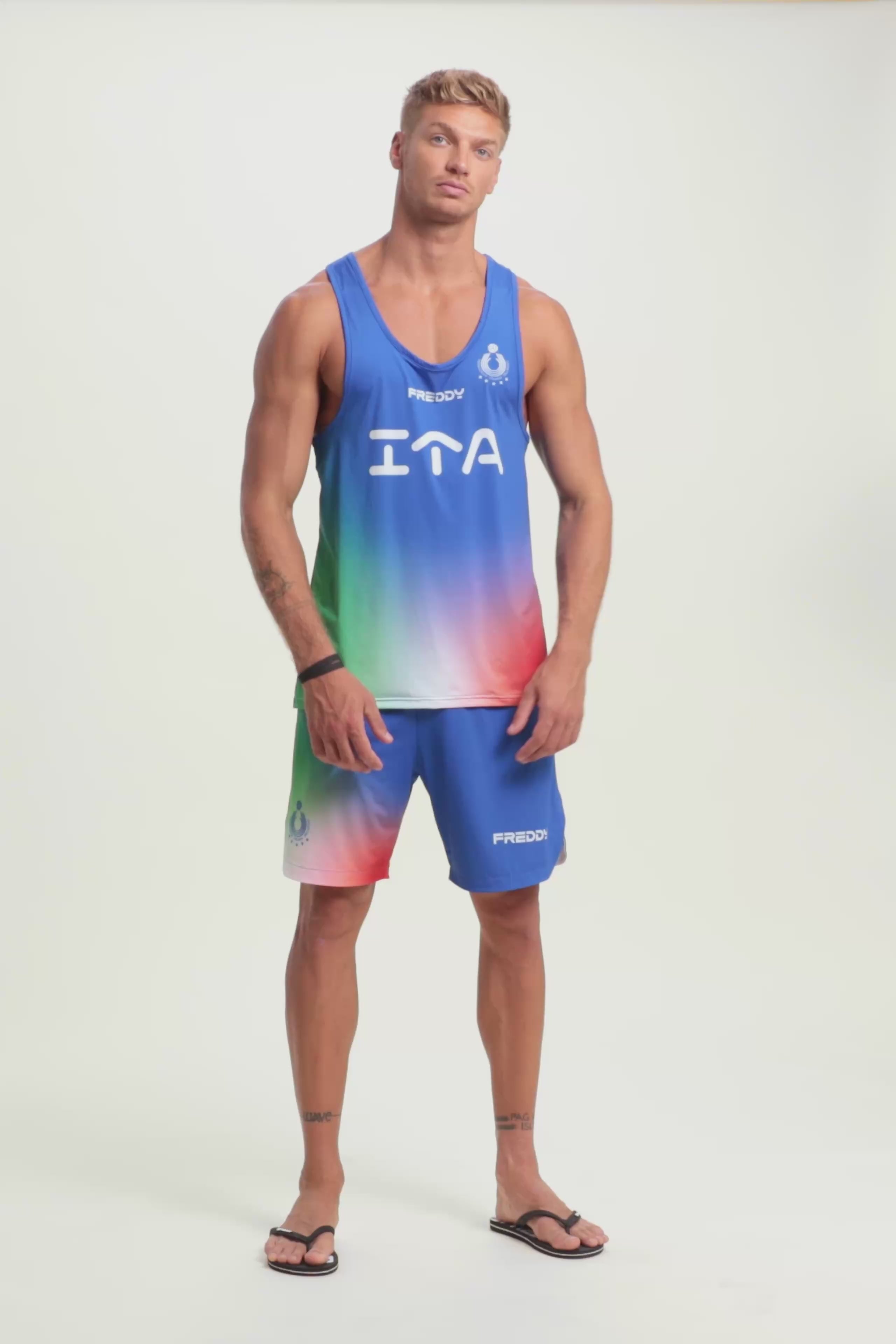Italy 2025/26 Men's Beach Volleyball Vest with UV protection