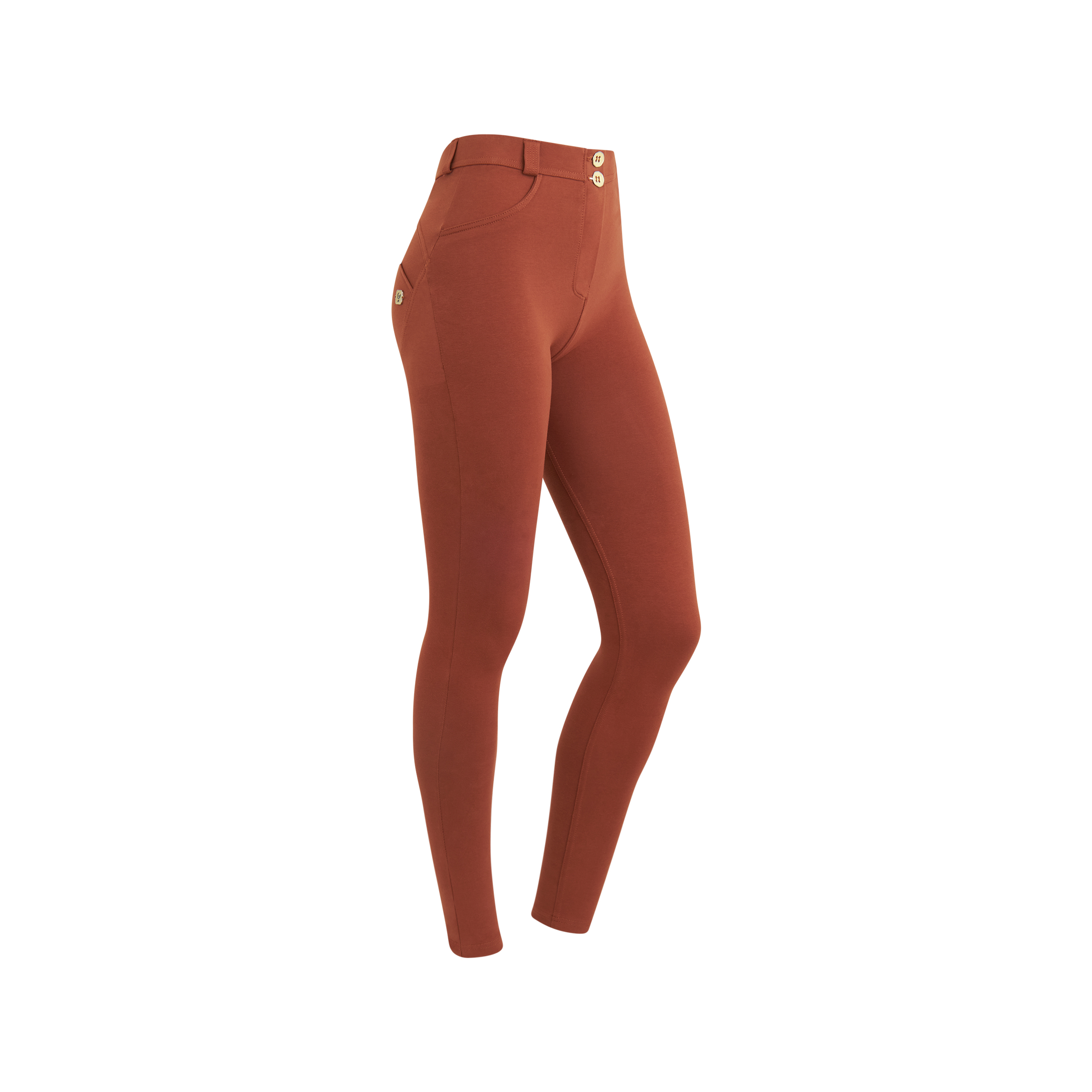 Pantaloni push up WR.UP® vita alta in cotone organico - Foto 21 di 23