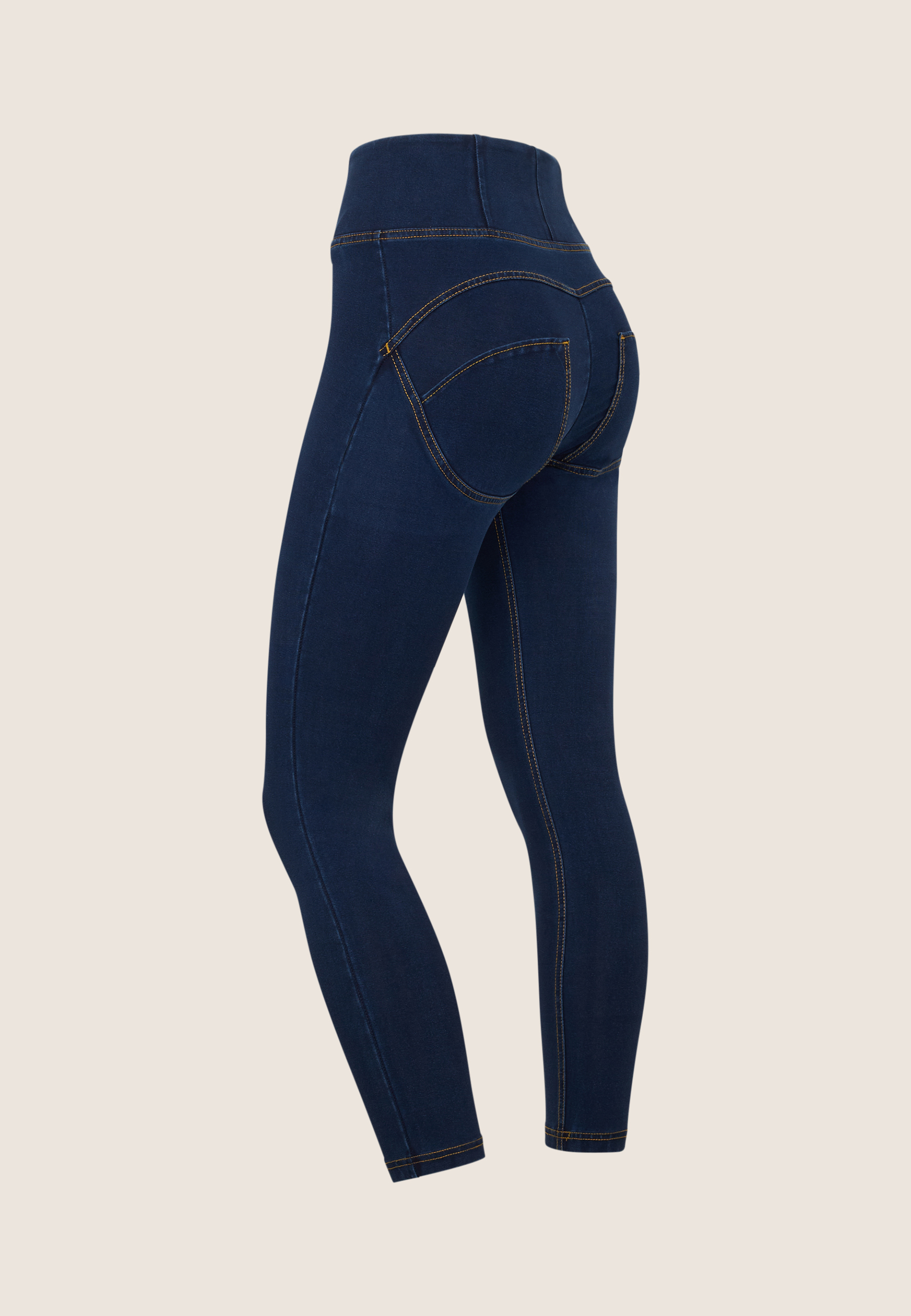 Jeggings Push up WR.UP® 7/8 clessidra vita alta con zip - Foto 8 di 9