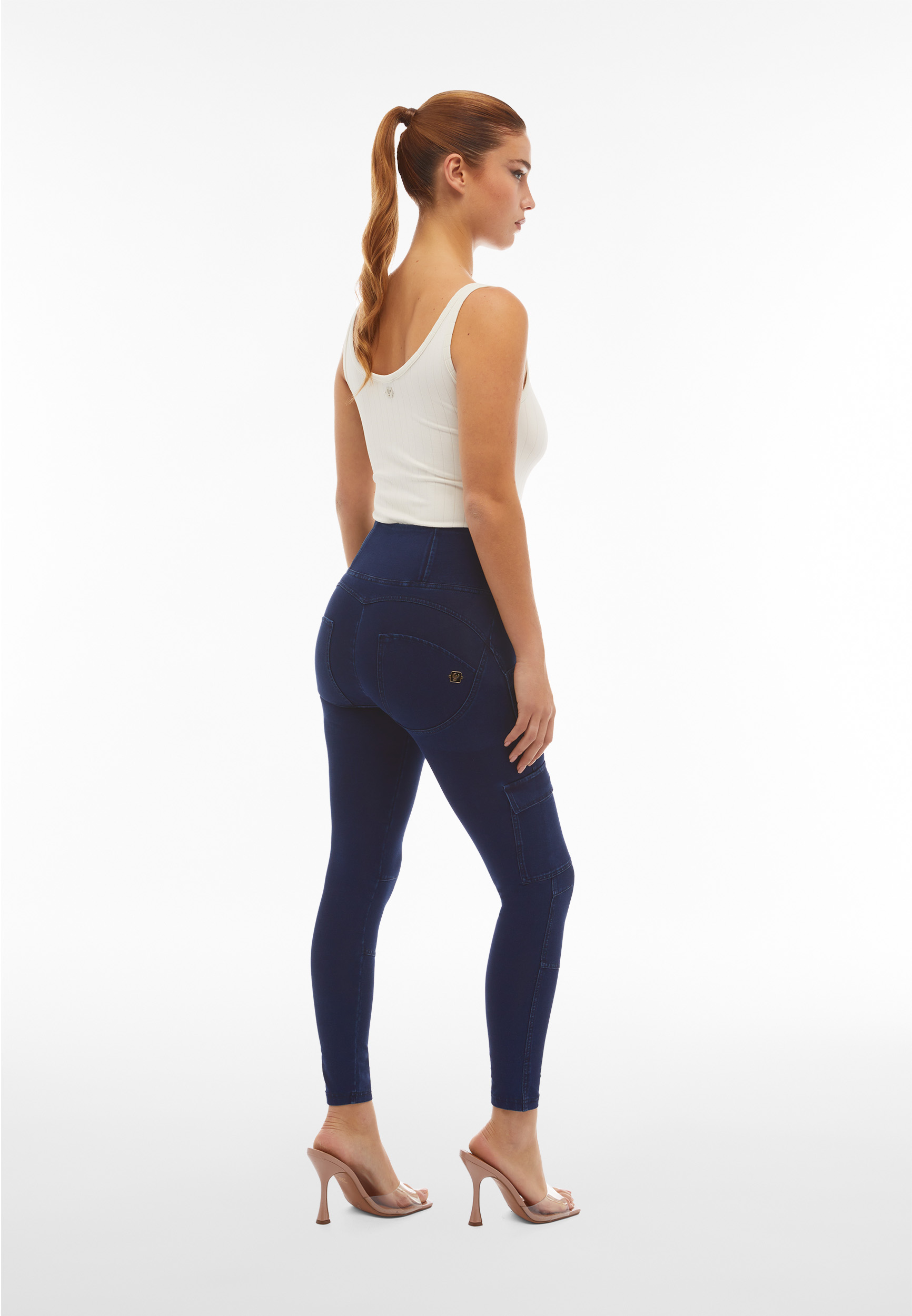 Jeggings WR.UP® stile cargo con vita alta e lunghezza 7/8 - Foto 12 di 24