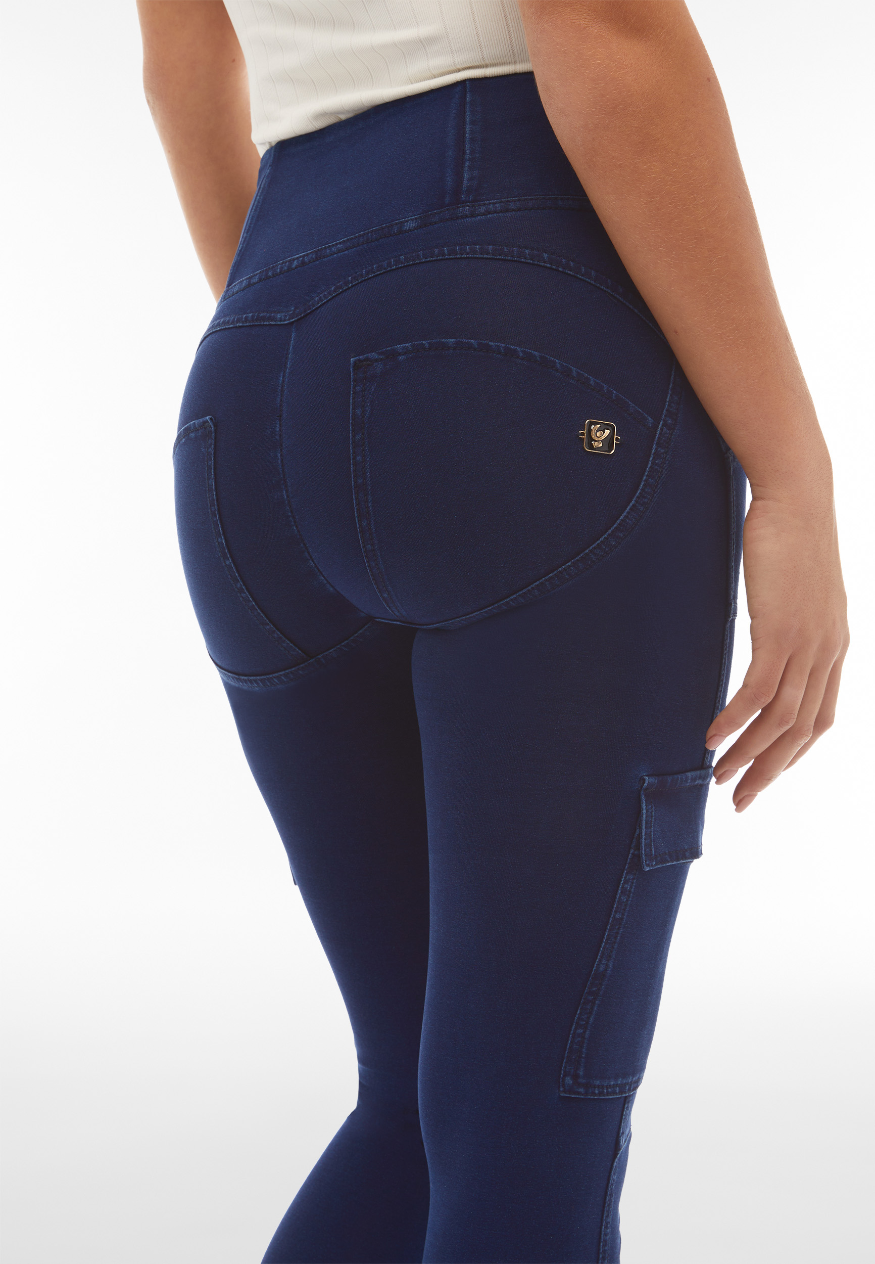 Jeggings WR.UP® stile cargo con vita alta e lunghezza 7/8 - Foto 14 di 24