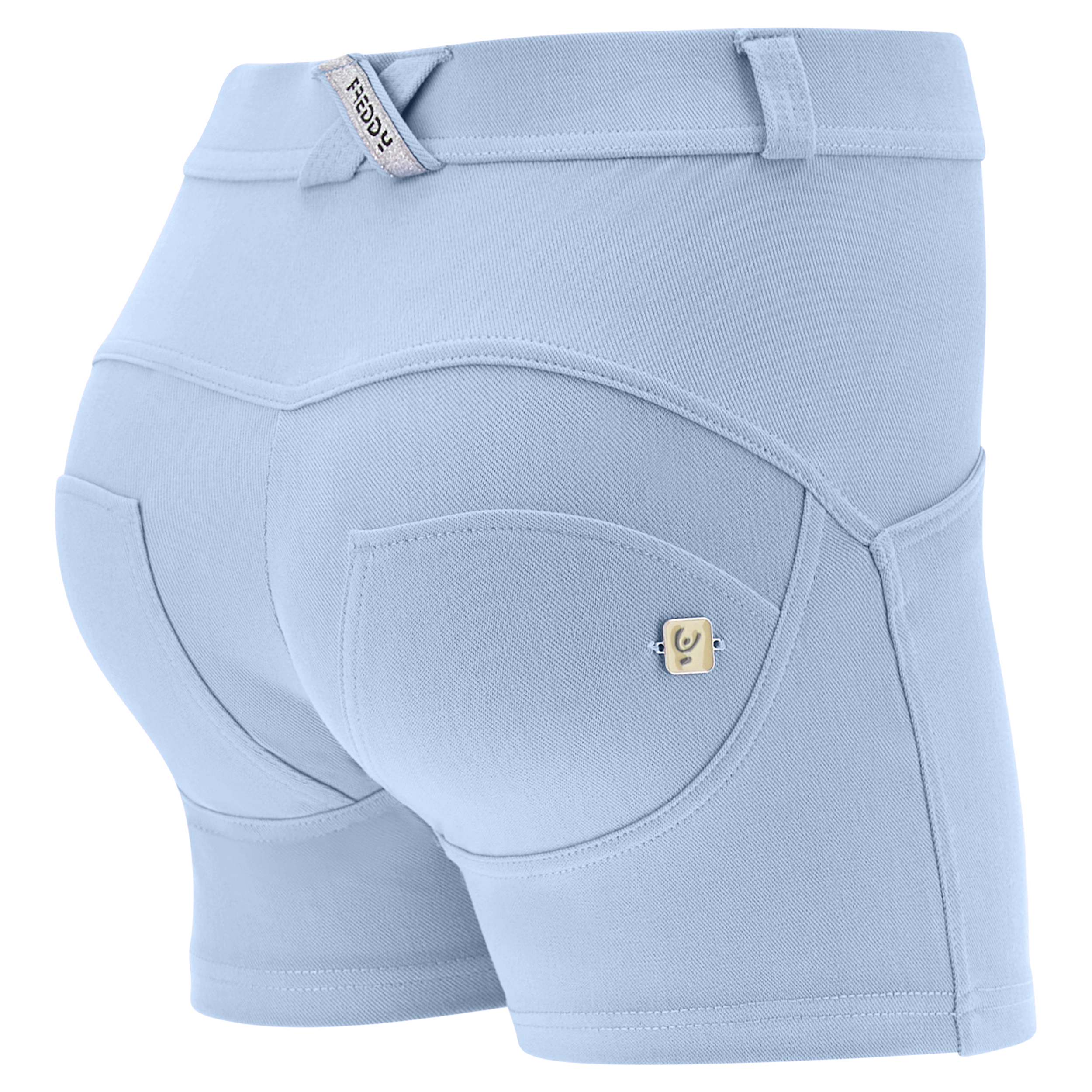 Shorts push up WR.UP® skinny vita regular in jersey drill - Foto 11 di 17