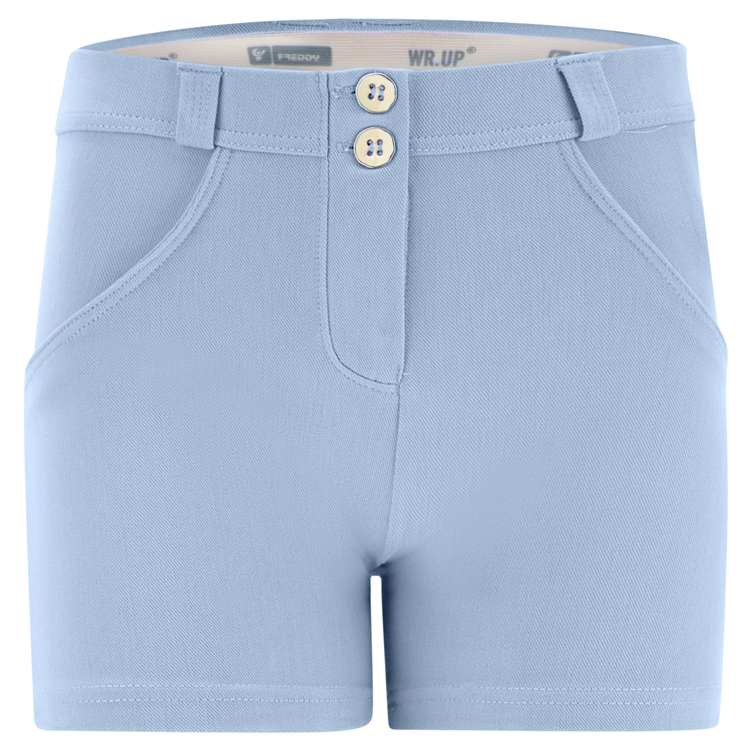 Shorts push up WR.UP® skinny vita regular in jersey drill - Foto 12 di 17