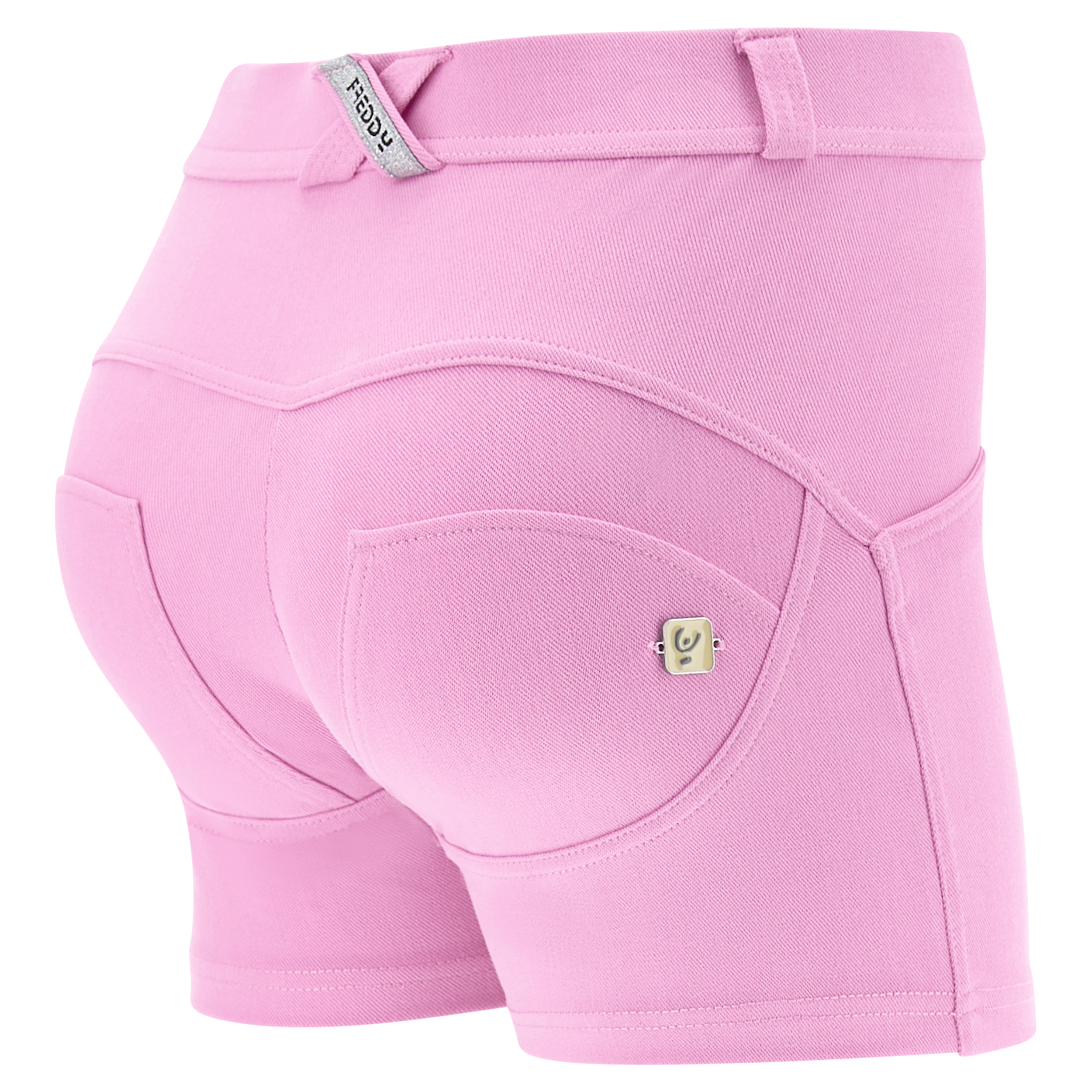 Shorts push up WR.UP® skinny vita regular in jersey drill - Foto 13 di 17