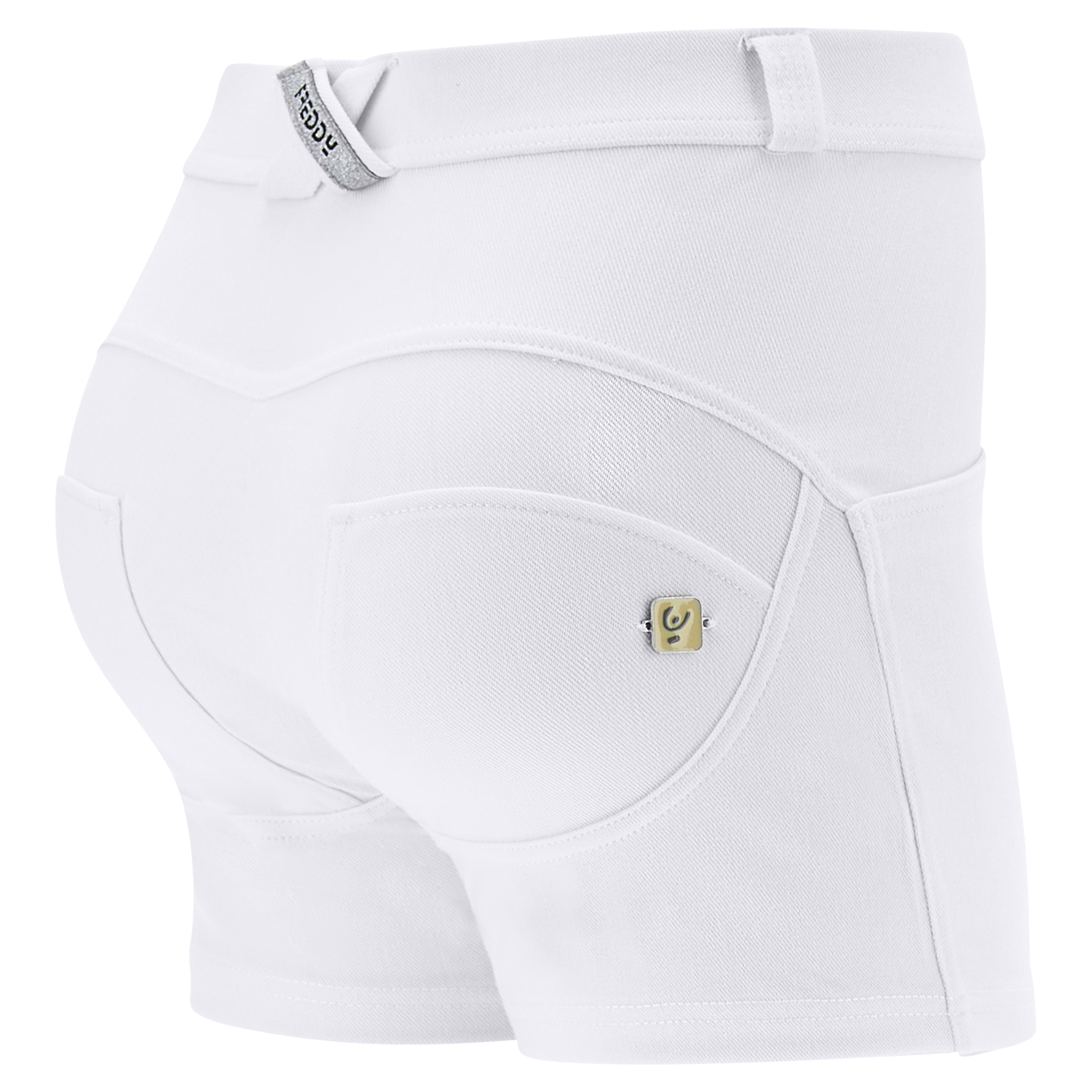 Shorts push up WR.UP® skinny vita regular in jersey drill - Foto 6 di 17