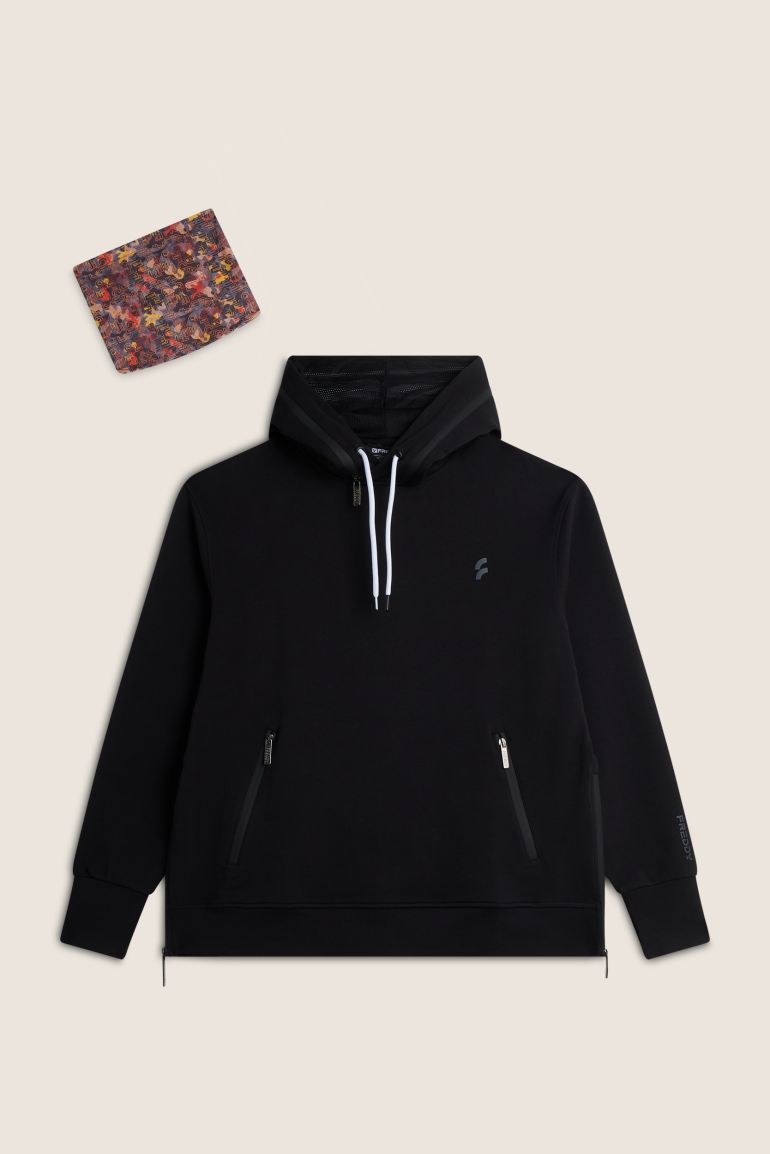 Hoodie with neck warmer online
