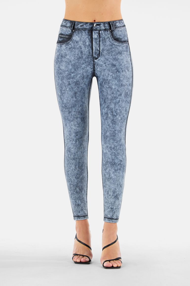 Pantaloni FREDDY BLACK skinny in similpelle effetto used Freddy Official Store
