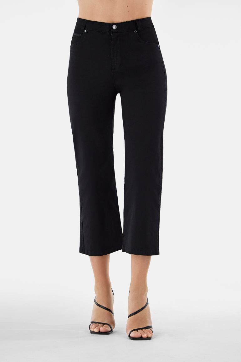 FREDDY BLACK jeans with a raw edge lower hem and a super high waist Freddy Official Store