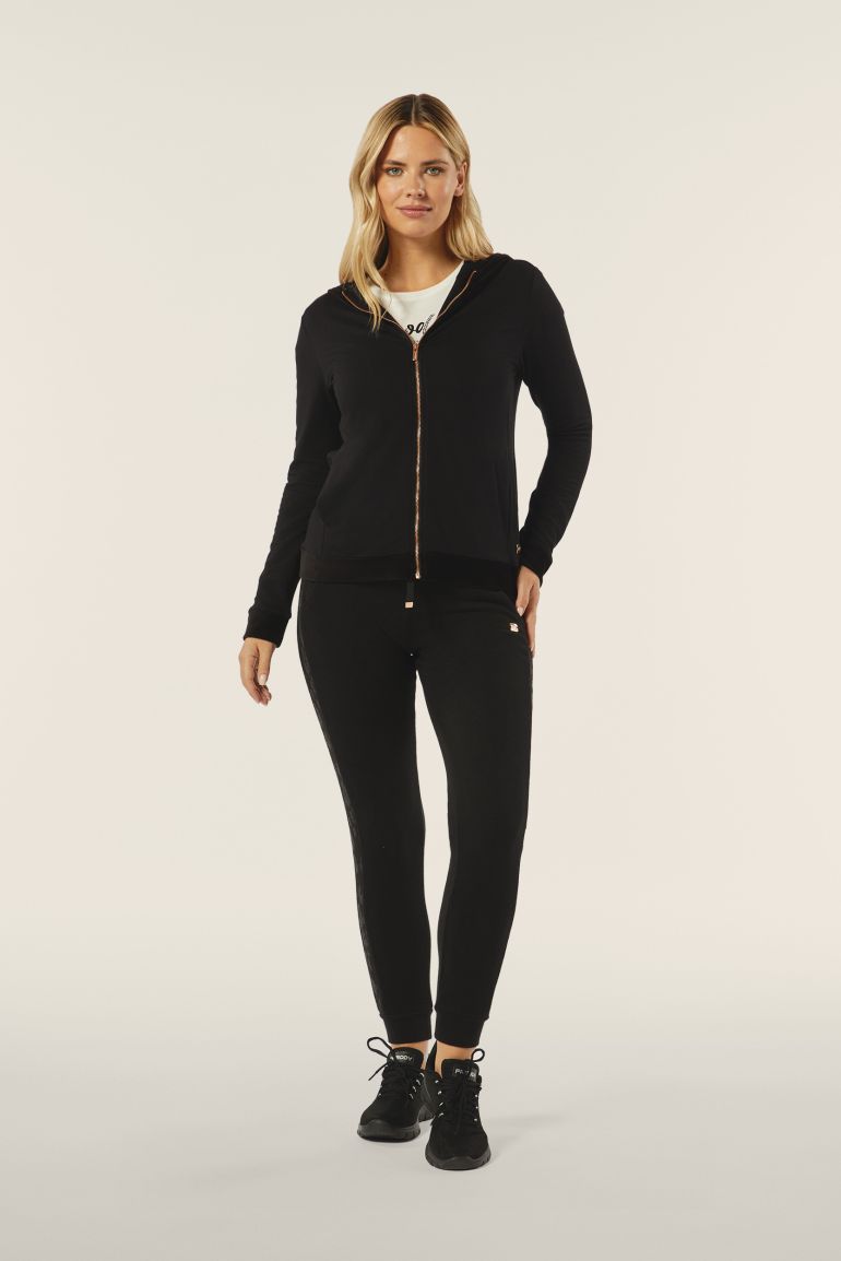 Velvet zip hoodie 2025