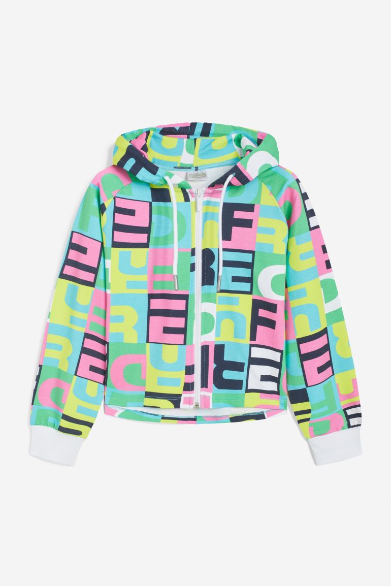 Felpa bambina con zip e cappuccio deals