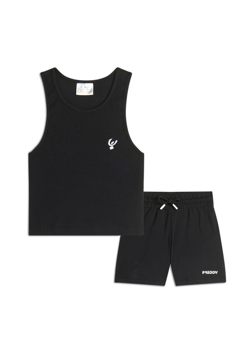 Top e pantaloncini bambina sales