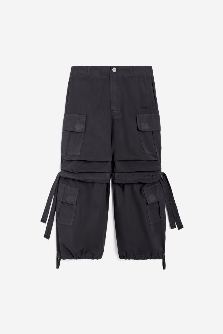 Pantaloni cargo da bambina in cotone tinto capo Freddy Official Store
