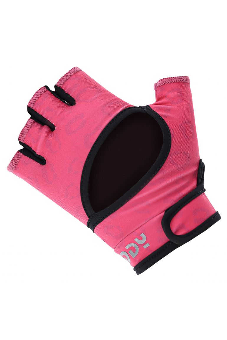 Women's non-slip fitness gloves in animal print mesh | Freddy Official Store Women's non-slip fitness gloves in animal print mesh | Freddy Official Store