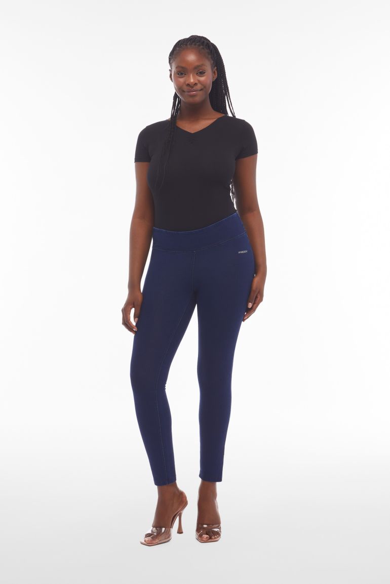 Medium waist N.O.W. leggings in sustainable denim effect jersey Freddy Official Store